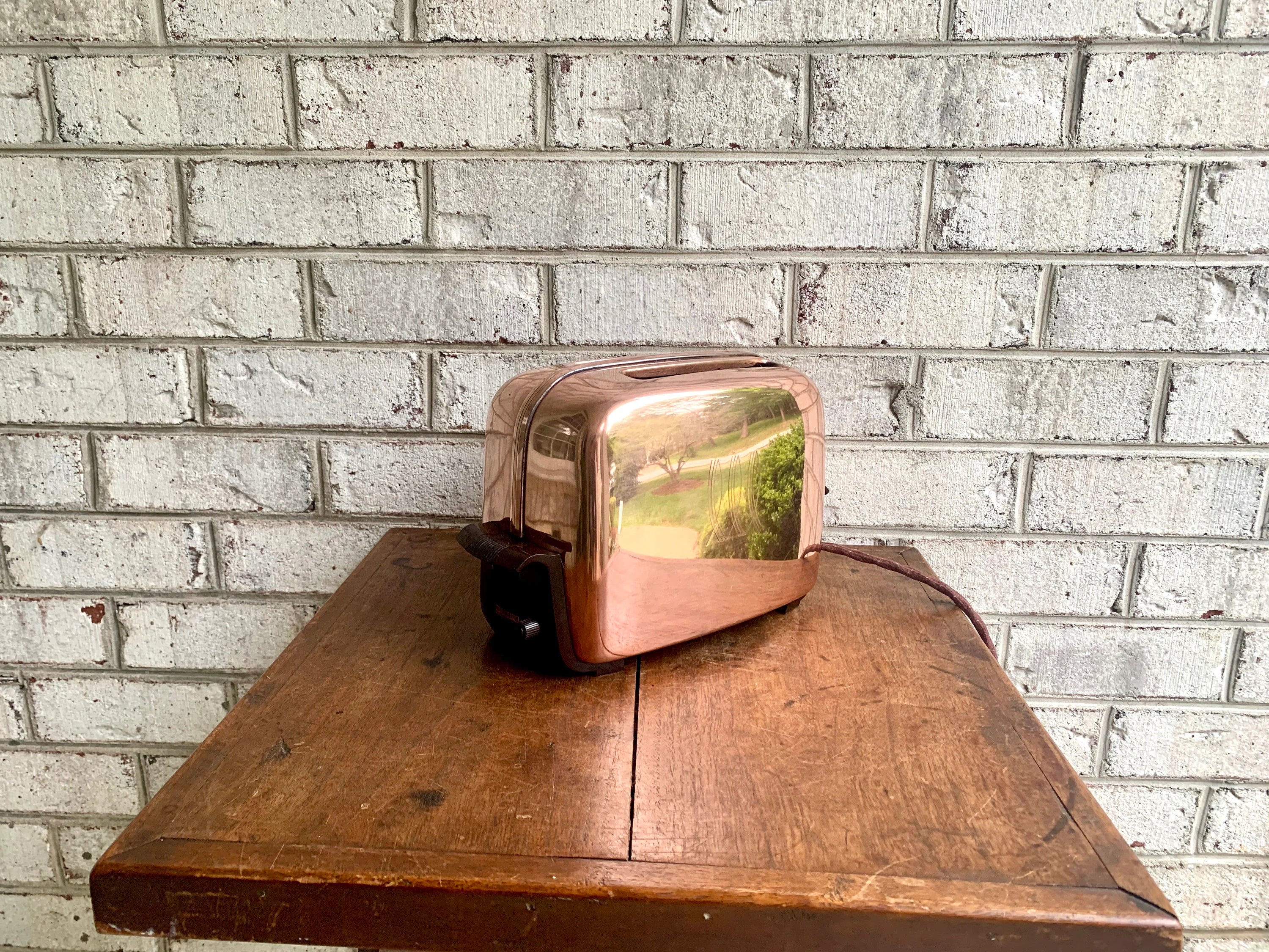 Vintage Rare Copper Toastmaster 1B14 Toaster | Copper Art Deco Toaster | Collectible Toaster