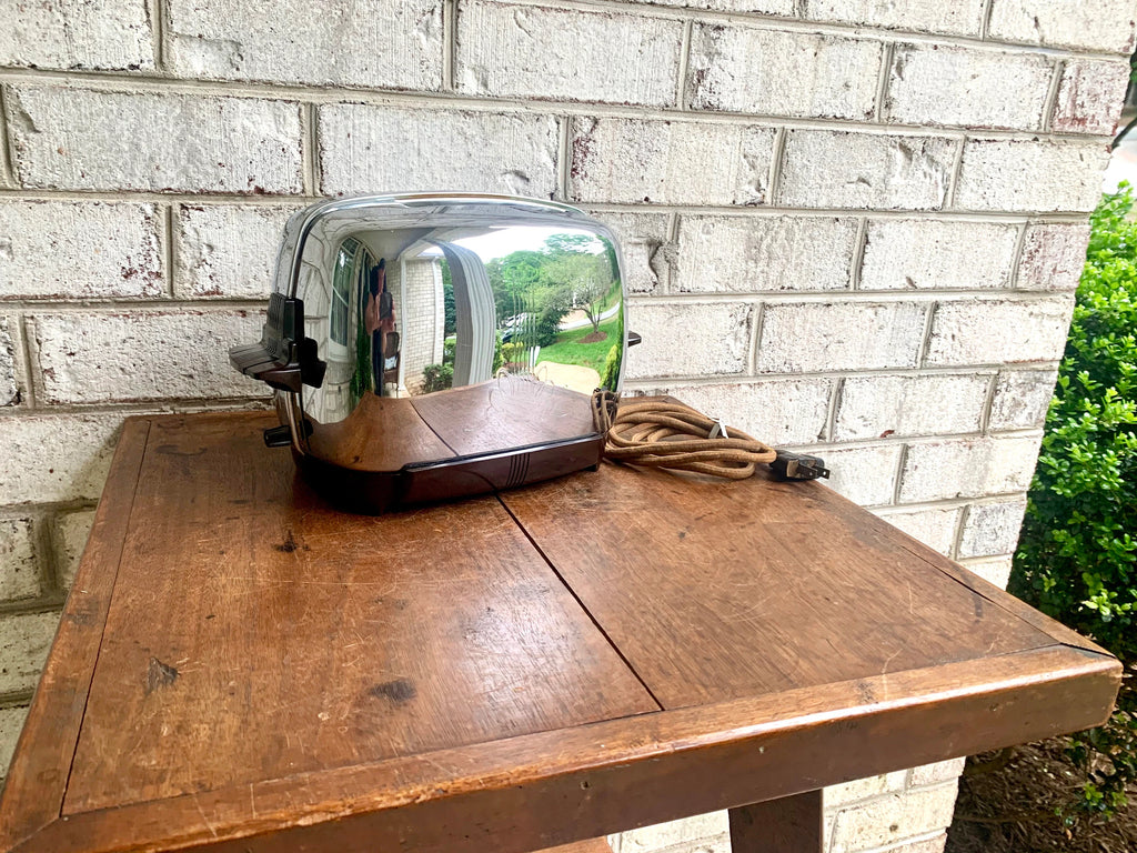 Vintage Kenmore Chrome Toaster | Retro Kenmore 307-6331 Toaster | 1940's Metal Toaster | Art Deco Chrome Toaster | Mid Century Metal Toaster