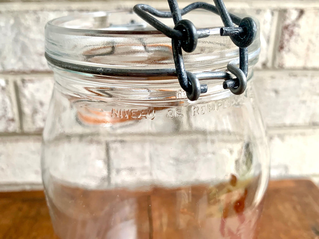 1980s Decor Glass Spaghetti Jar | Glass Canister | 1970s Kitchen Canister | Glass Snack Jar | Cookie Jar | Kitchen Container | 1970s Decor
