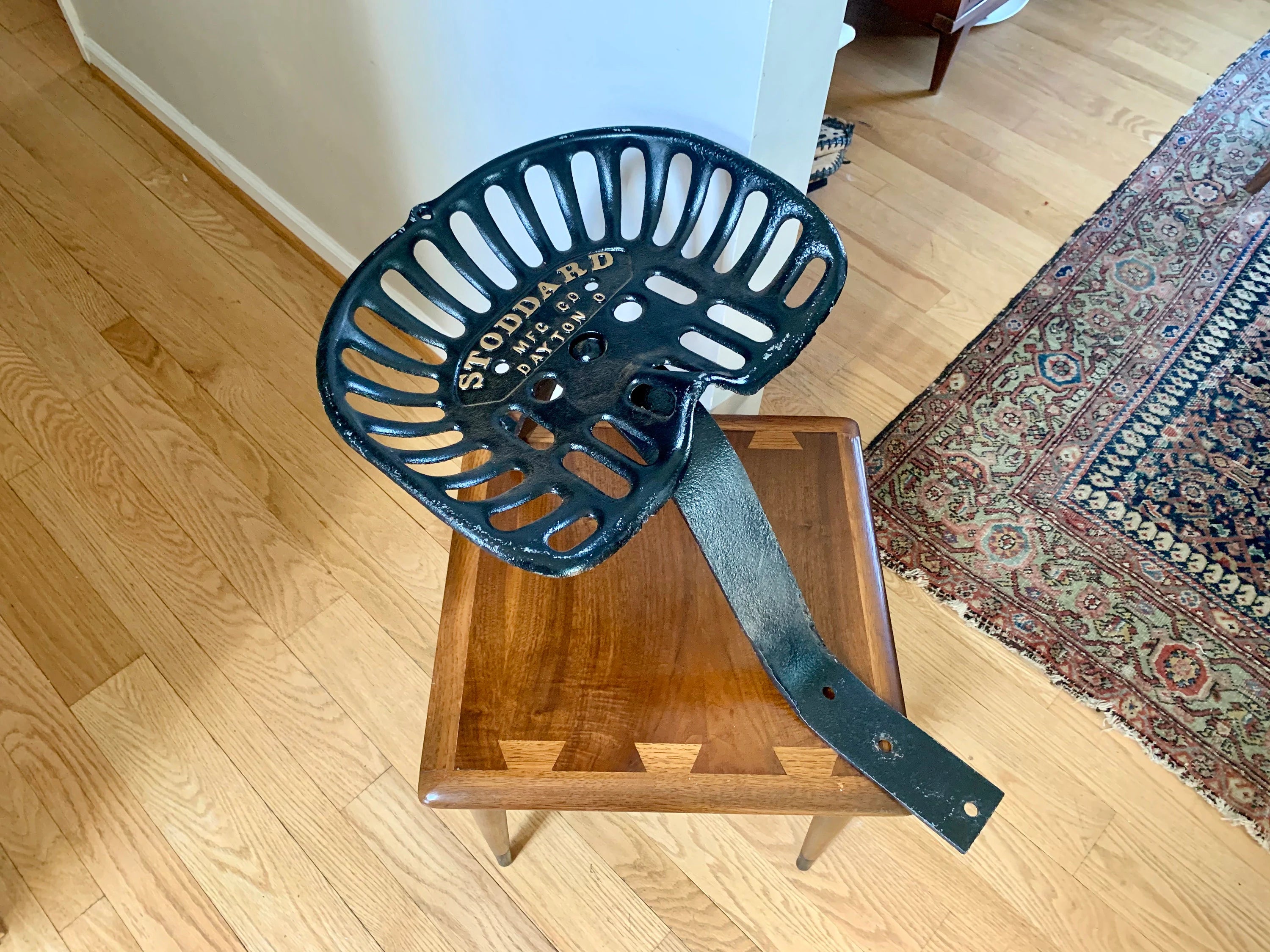 Vtg Rare Stoddard Implement Seat | Cast Iron Implement Seat | Antique Farm Equipment Seat
