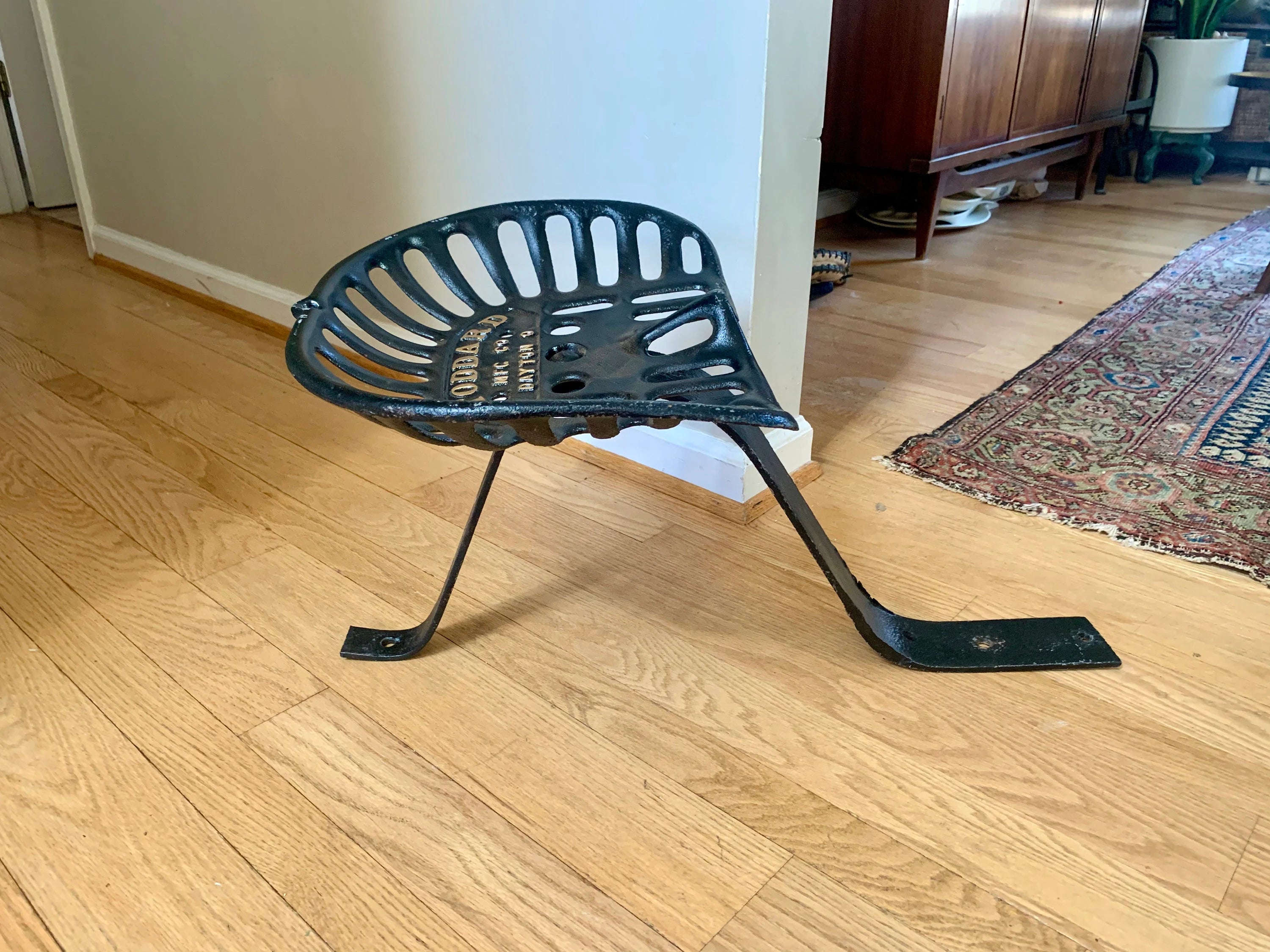 Vtg Rare Stoddard Implement Seat | Cast Iron Implement Seat | Antique Farm Equipment Seat