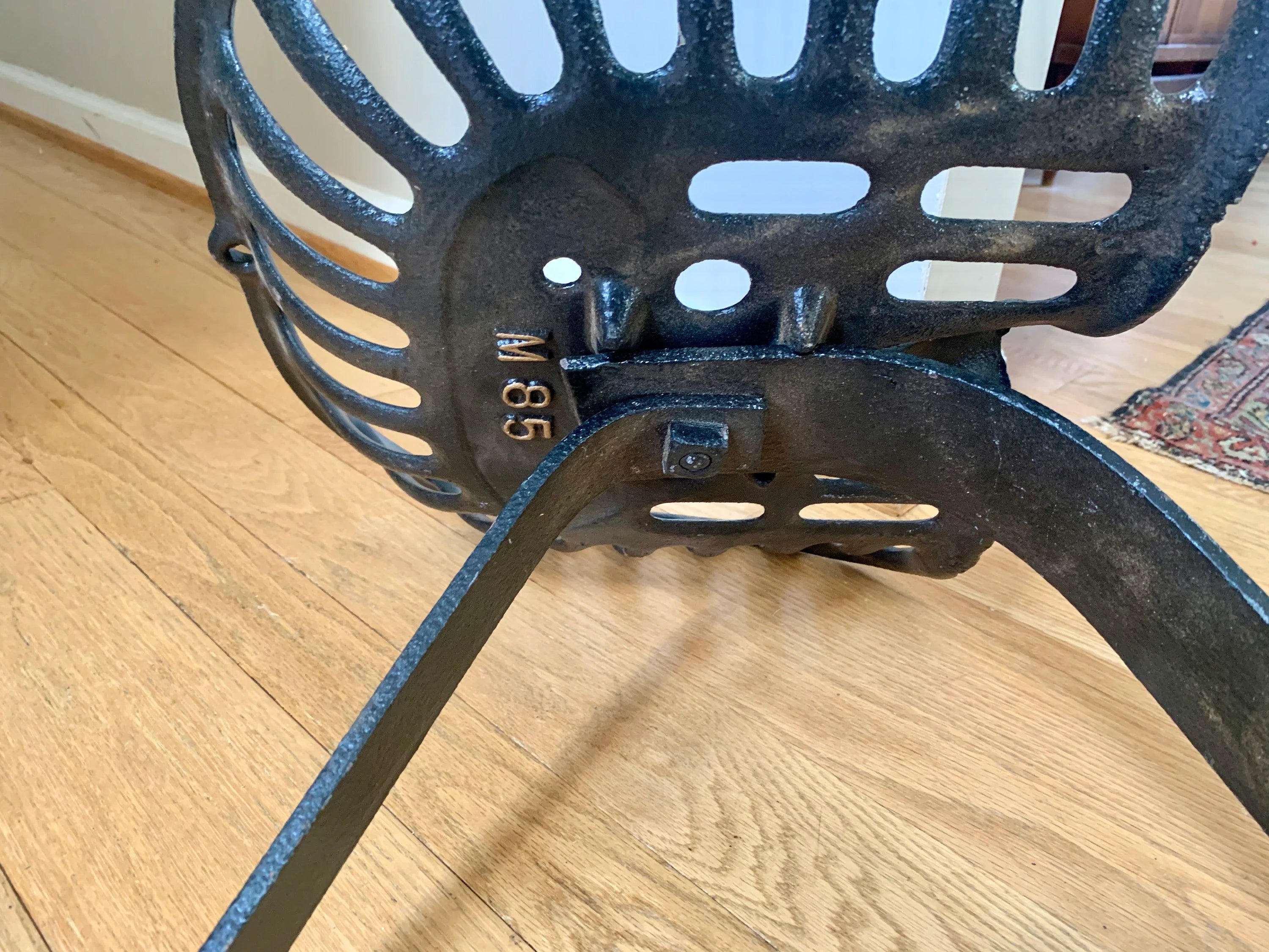 Vtg Rare Stoddard Implement Seat | Cast Iron Implement Seat | Antique Farm Equipment Seat