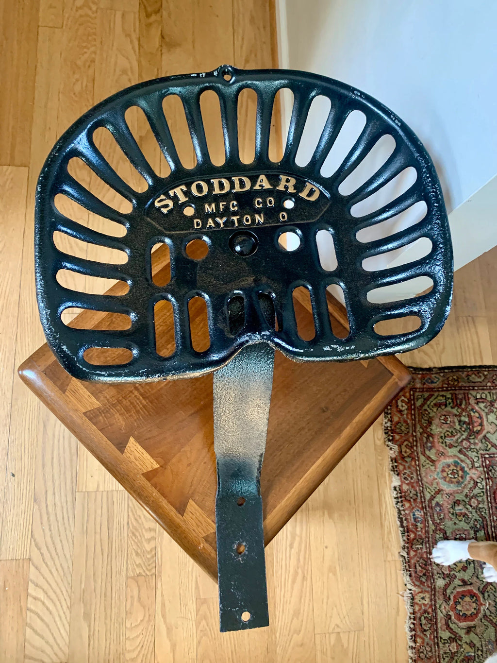 Vtg Rare Stoddard Implement Seat | Cast Iron Implement Seat | Antique Farm Equipment Seat