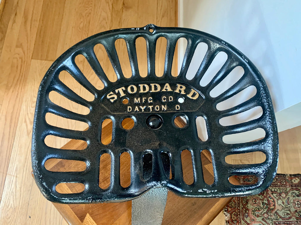 Vtg Rare Stoddard Implement Seat | Cast Iron Implement Seat | Antique Farm Equipment Seat
