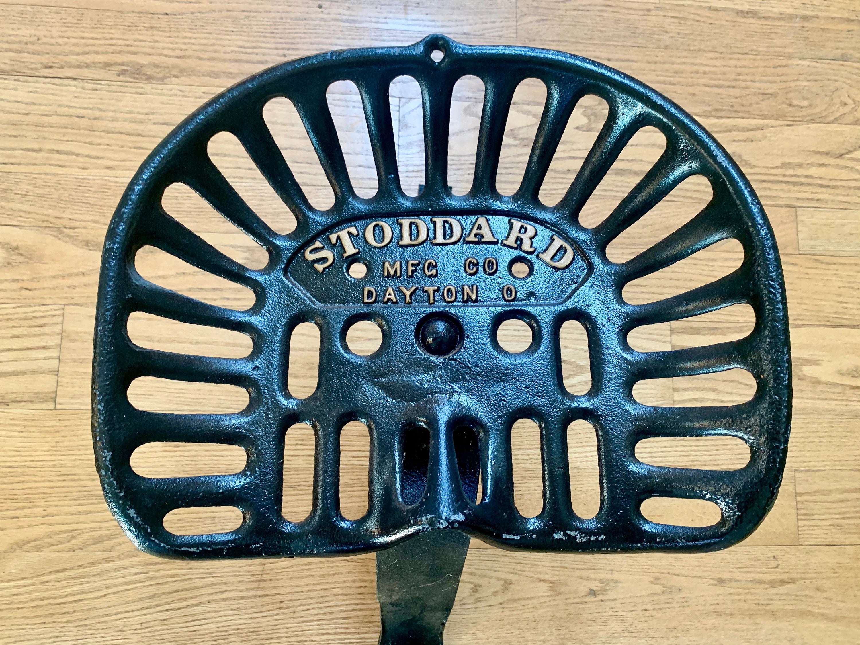 Vtg Rare Stoddard Implement Seat | Cast Iron Implement Seat | Antique Farm Equipment Seat