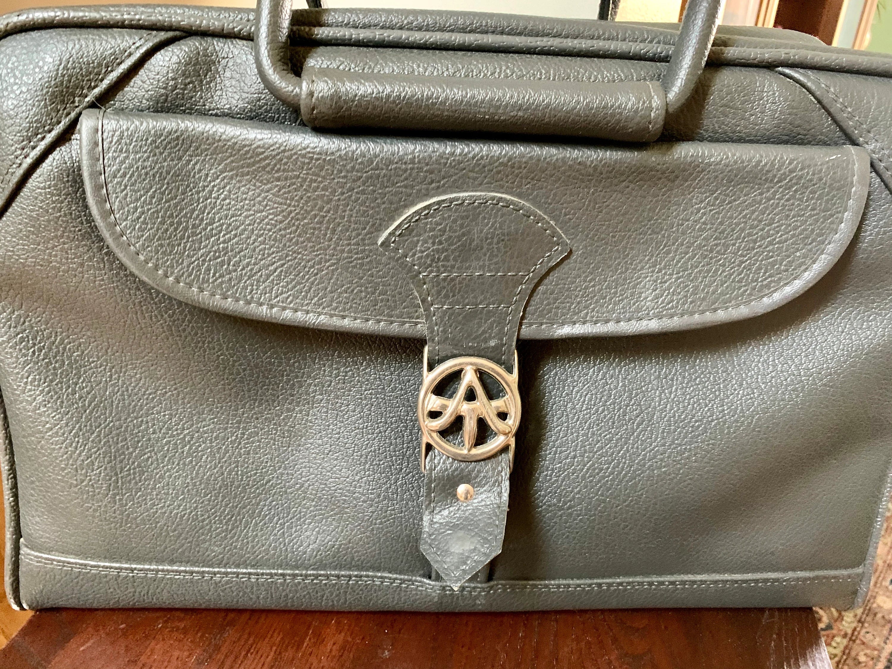 Vtg American Tourister Gray Weekender | American Tourister Hand Bag | Retro Shoulder Bag | Grey Weekend Luggage Bag | Carry On Bag