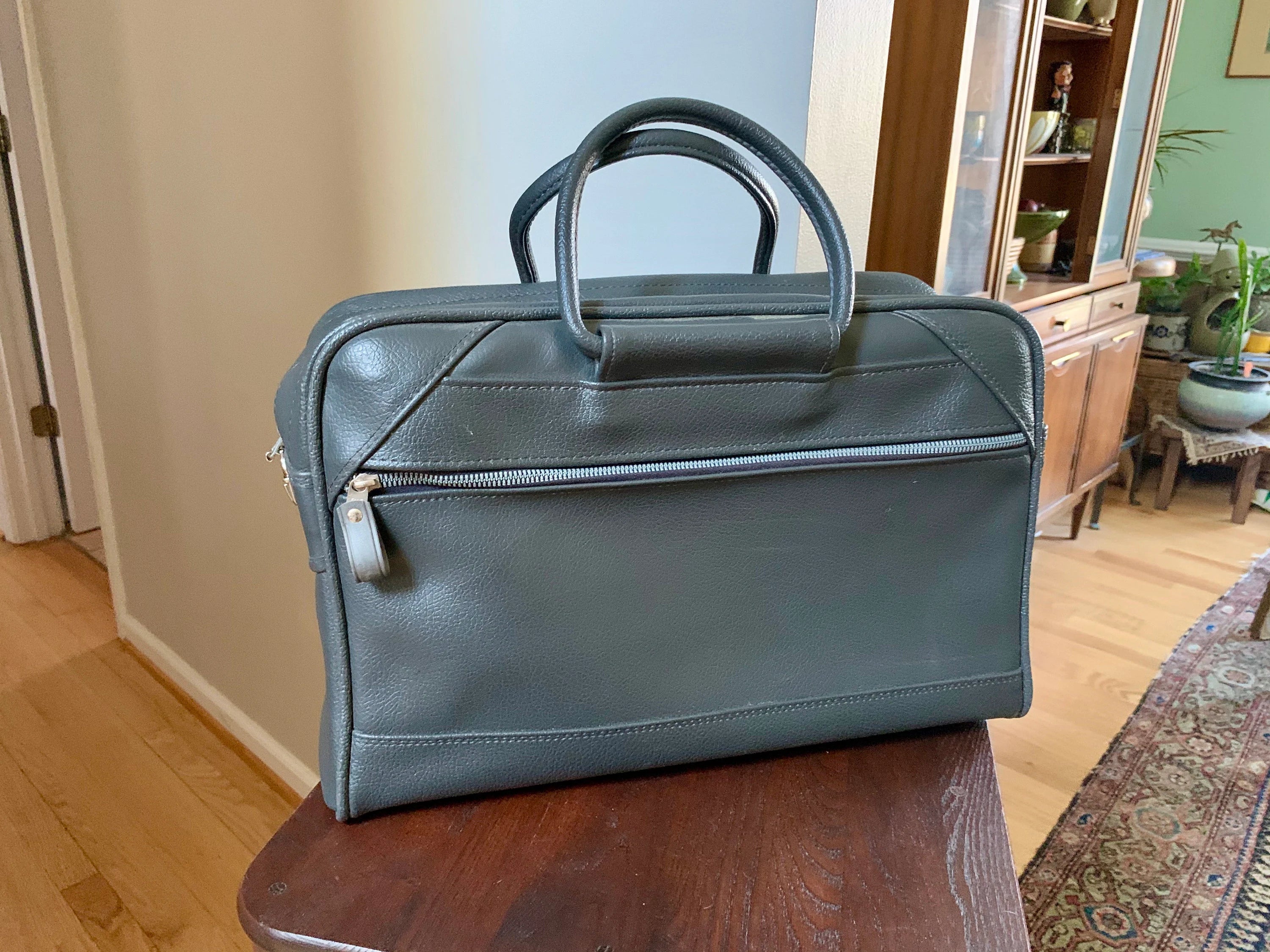 Vtg American Tourister Gray Weekender | American Tourister Hand Bag | Retro Shoulder Bag | Grey Weekend Luggage Bag | Carry On Bag