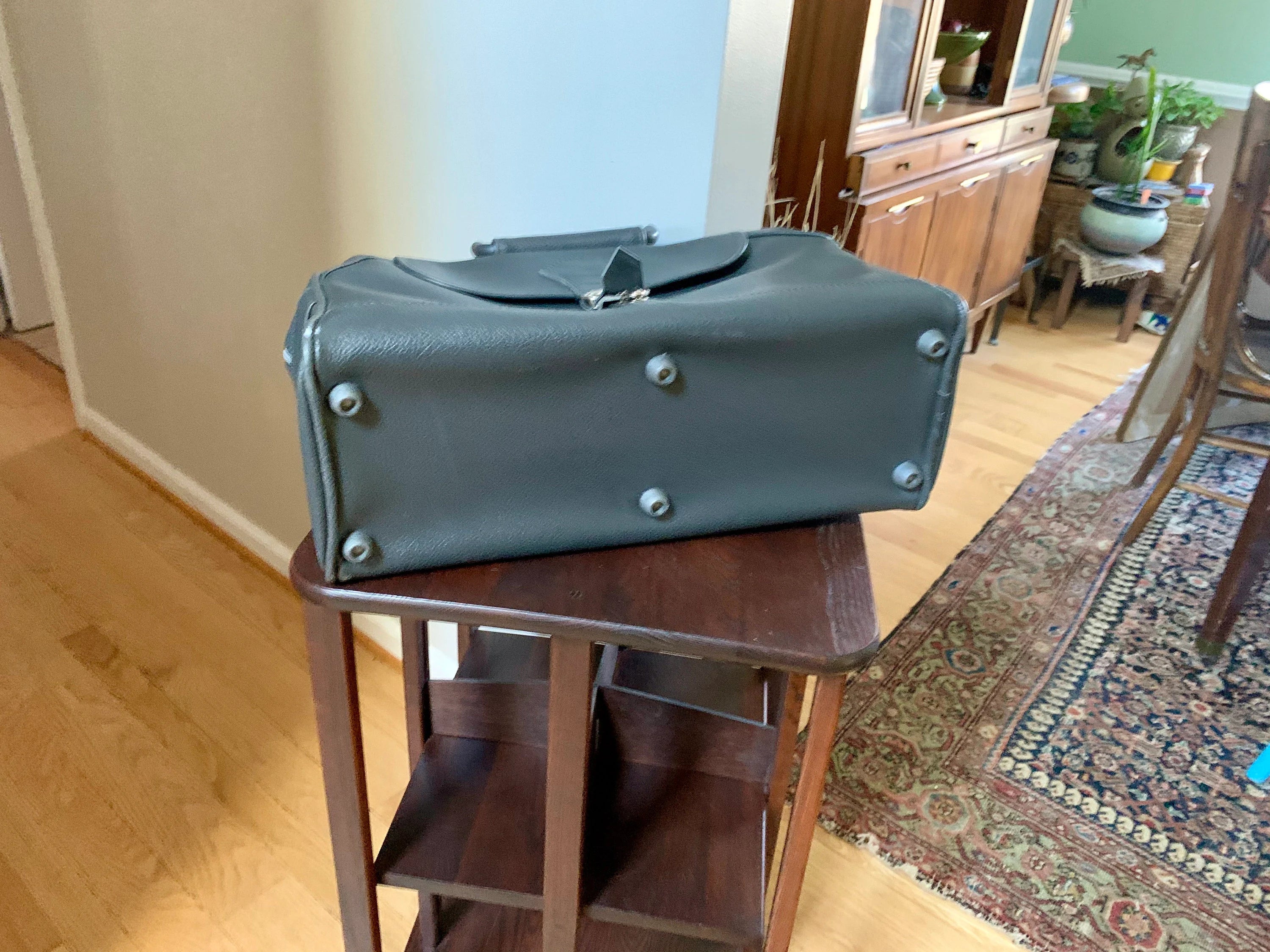 Vtg American Tourister Gray Weekender | American Tourister Hand Bag | Retro Shoulder Bag | Grey Weekend Luggage Bag | Carry On Bag