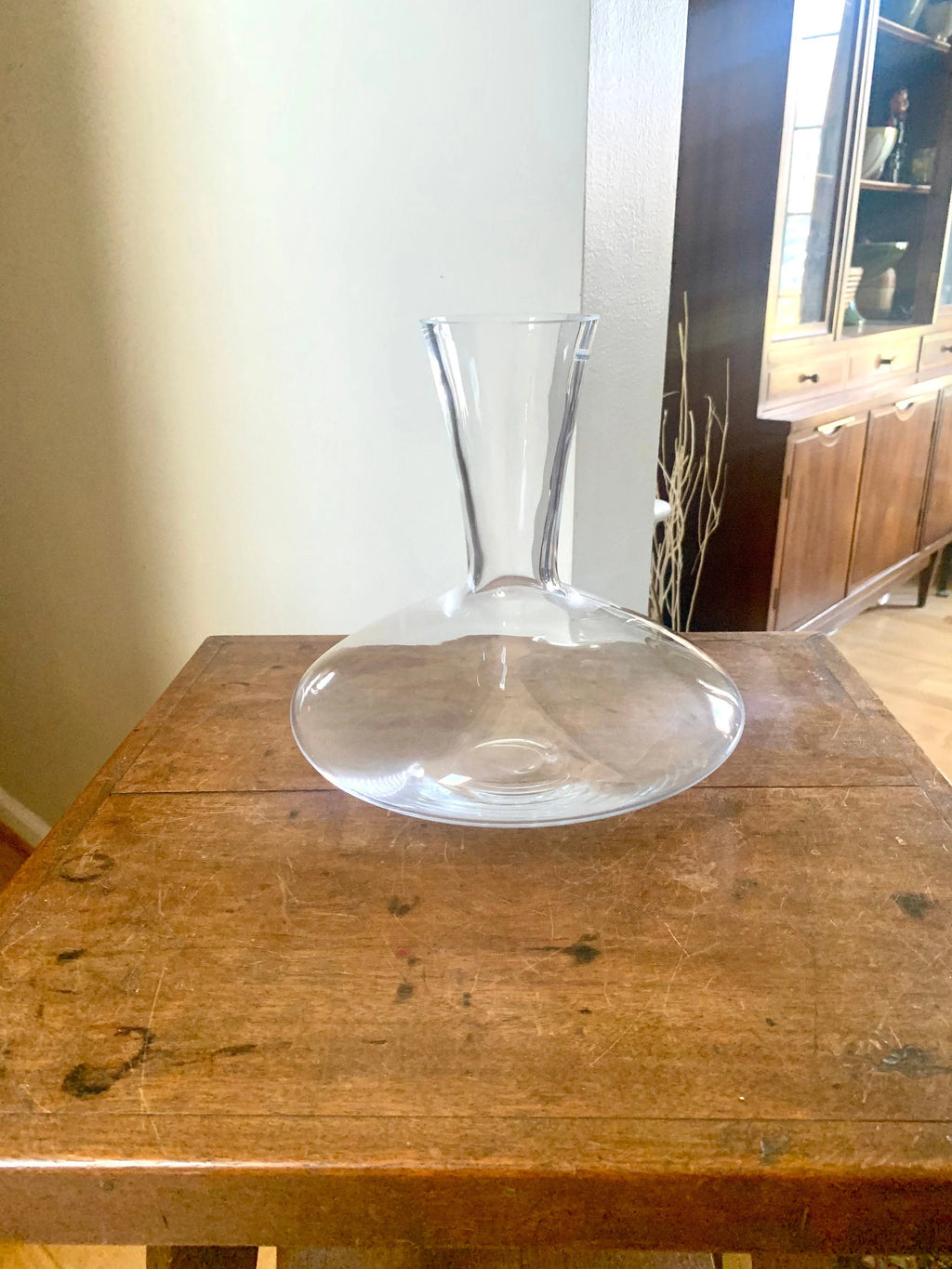 Vtg Krosno Crystal Wine Decanter | Polish Made Lead Crystal Decanter | Wine Poland Carafe | Wine Decor | Wine Lover Gift