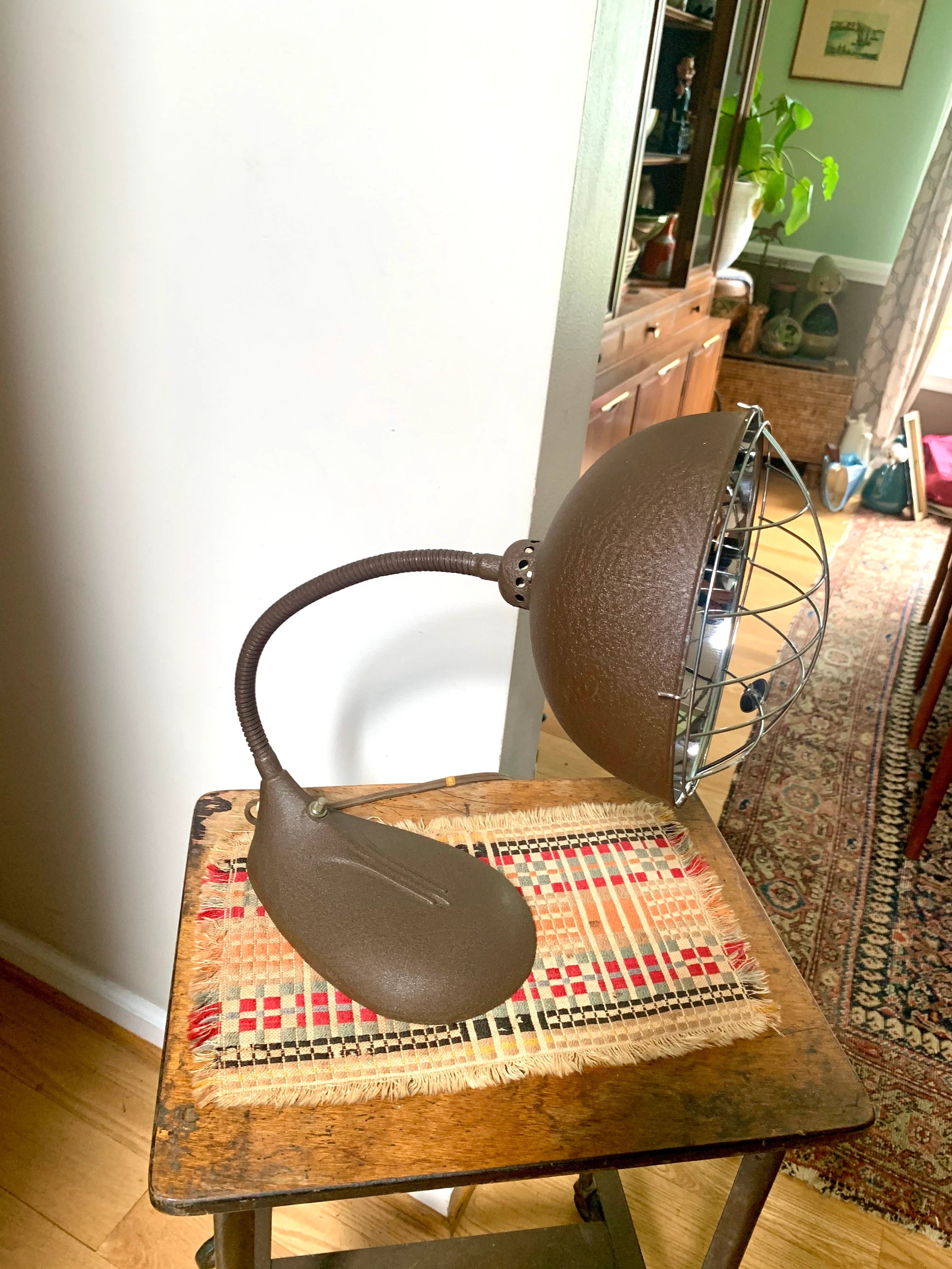 Vintage Knapp Monarch Space Heater | Art Decor Heater Lamp | Lamp Heater | Coil Heater | Gooseneck Space Heater