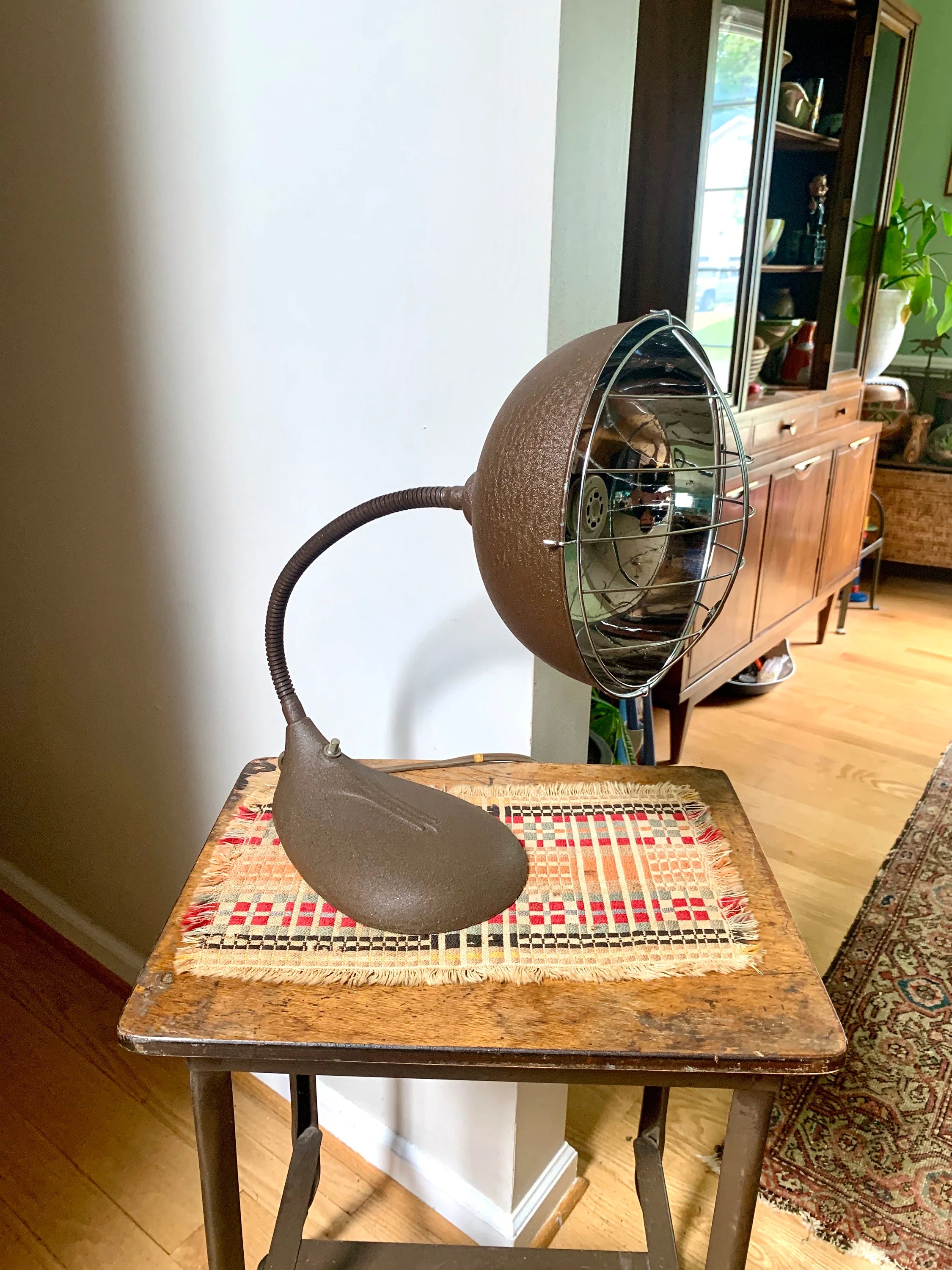 Vintage Knapp Monarch Space Heater | Art Decor Heater Lamp | Lamp Heater | Coil Heater | Gooseneck Space Heater