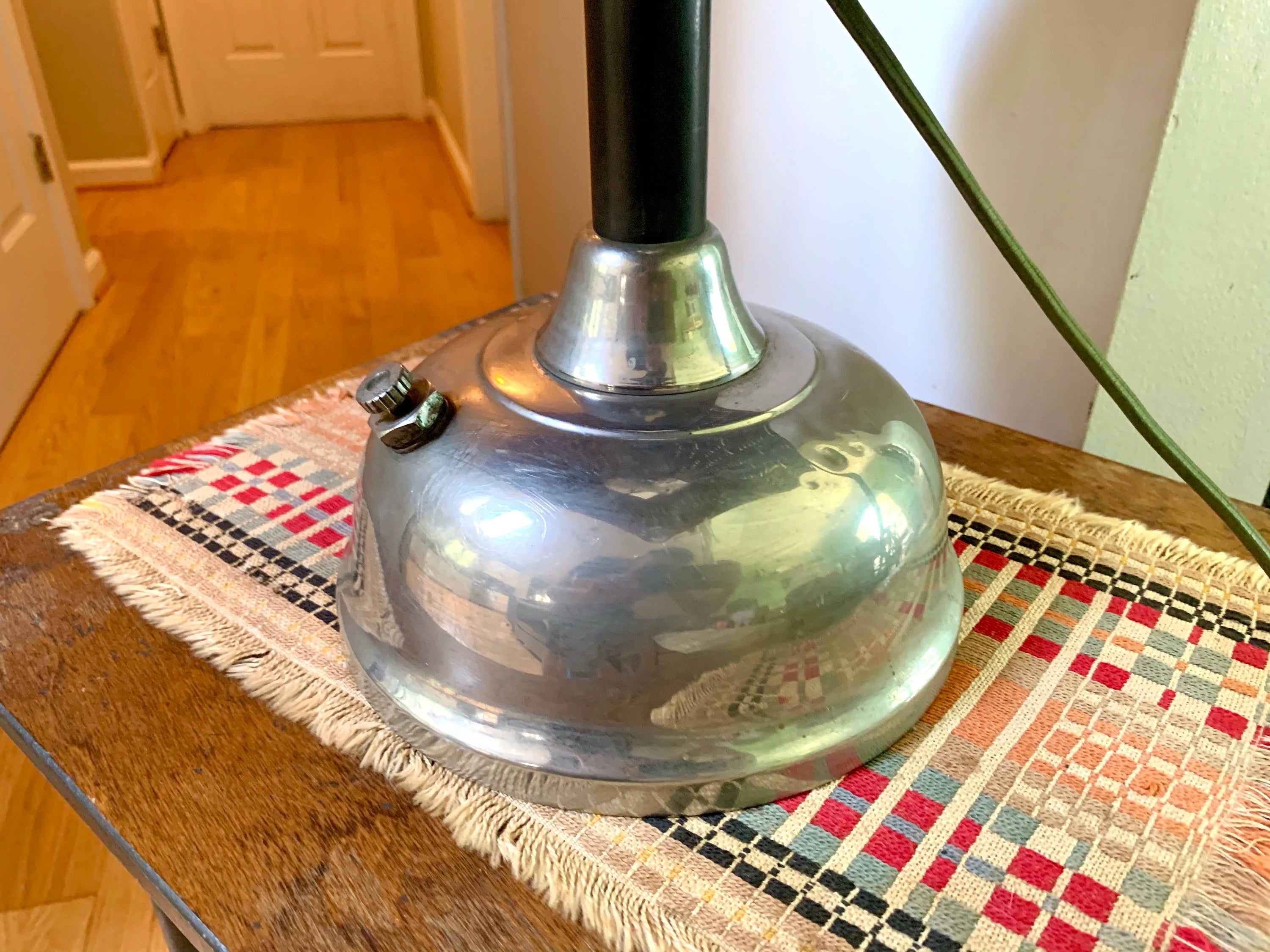 Vtg Repurposed Lantern to Lamp | Nickel Plated Lantern Body Turned into Lamp | Lantern Lamp