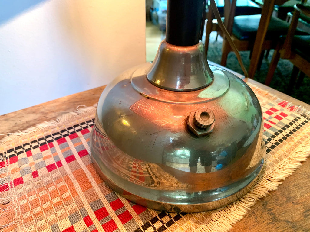 Vtg Repurposed Lantern to Lamp | Nickel Plated Lantern Body Turned into Lamp | Lantern Lamp