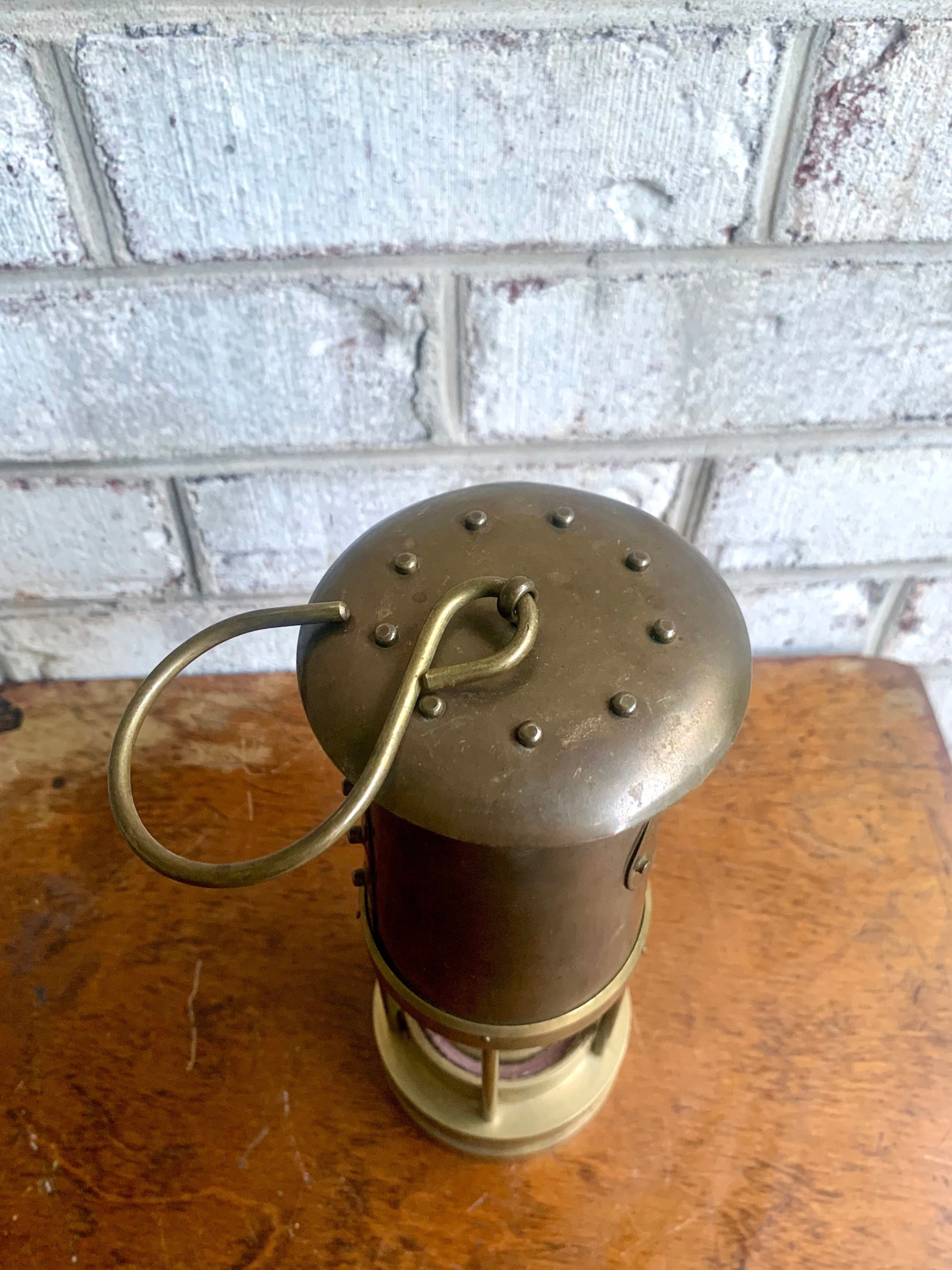 Vtg Brass Weems & Plath Yacht Lamp | Brass Yacht Oil Lamp | Weems and Plath Nautical Oil Lamp | Nautical Decor | Ship's Lamp