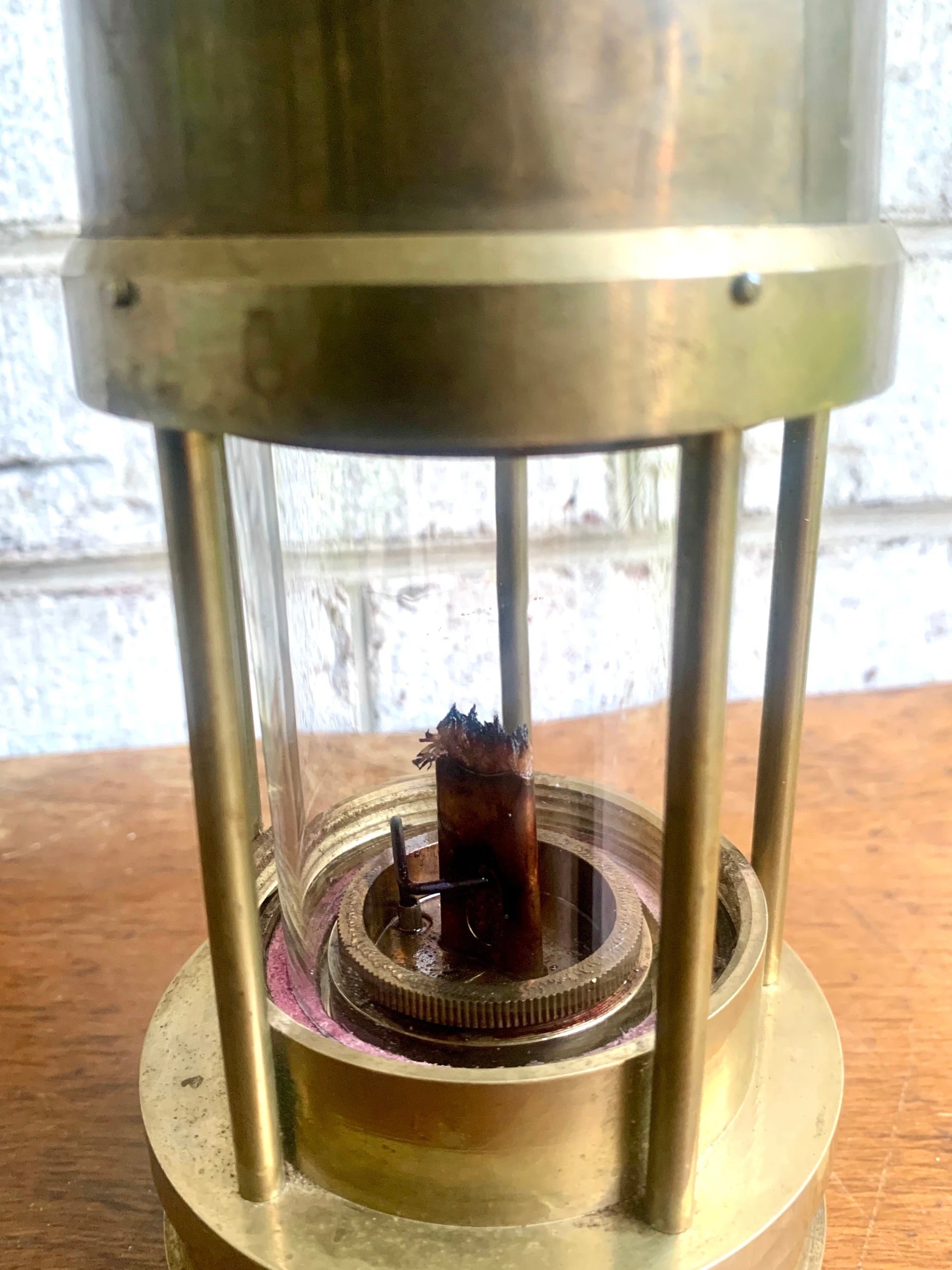 Vtg Brass Weems & Plath Yacht Lamp | Brass Yacht Oil Lamp | Weems and Plath Nautical Oil Lamp | Nautical Decor | Ship's Lamp