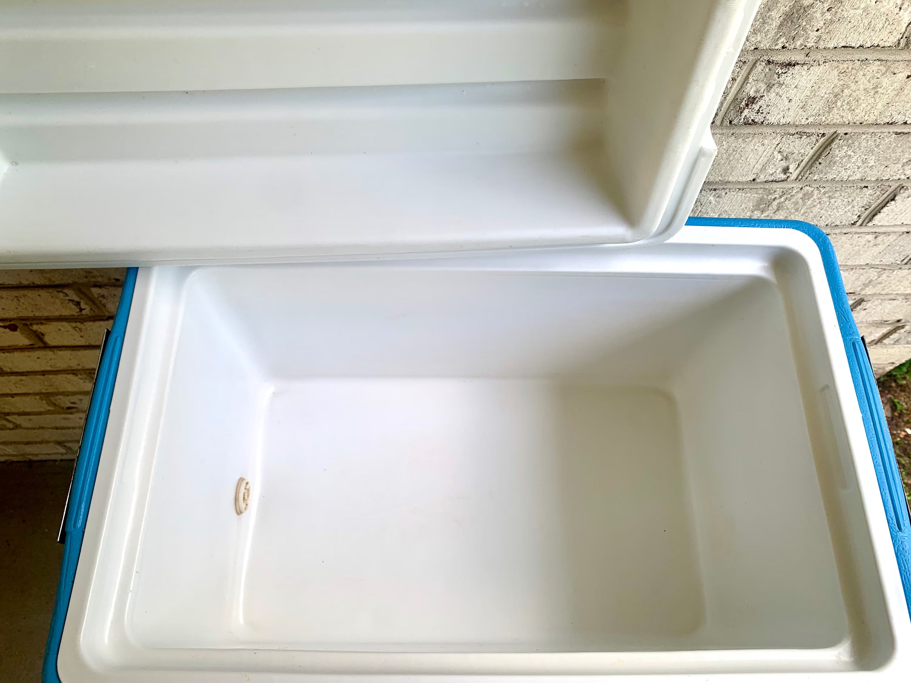 Vtg Blue Coleman Cooler | Coleman Camping Cooler | Retro Camping Cooler | Metal Handled Cooler | Polylite Coleman Cooler