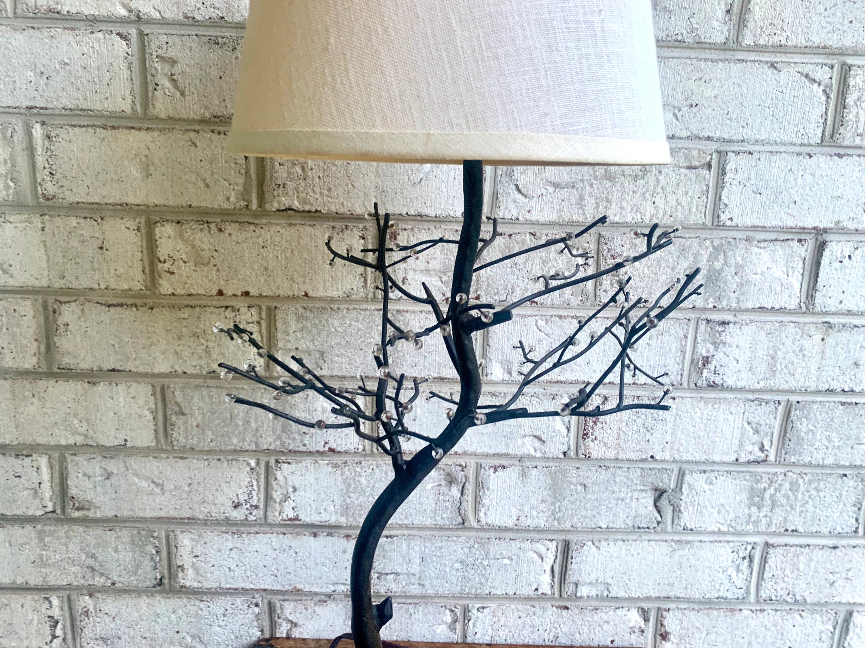 Vtg Palecek Metal Tree Branch Lamp | Palecek Metal Lamp | Rustic Decor Lamp | Cabin Lamp | Country House Decor