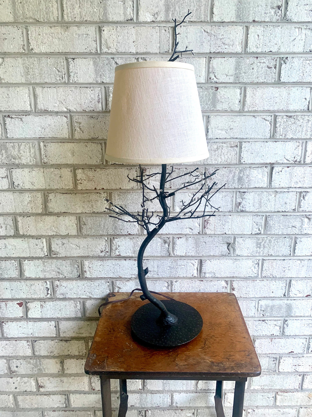Vtg Palecek Metal Tree Branch Lamp | Palecek Metal Lamp | Rustic Decor Lamp | Cabin Lamp | Country House Decor