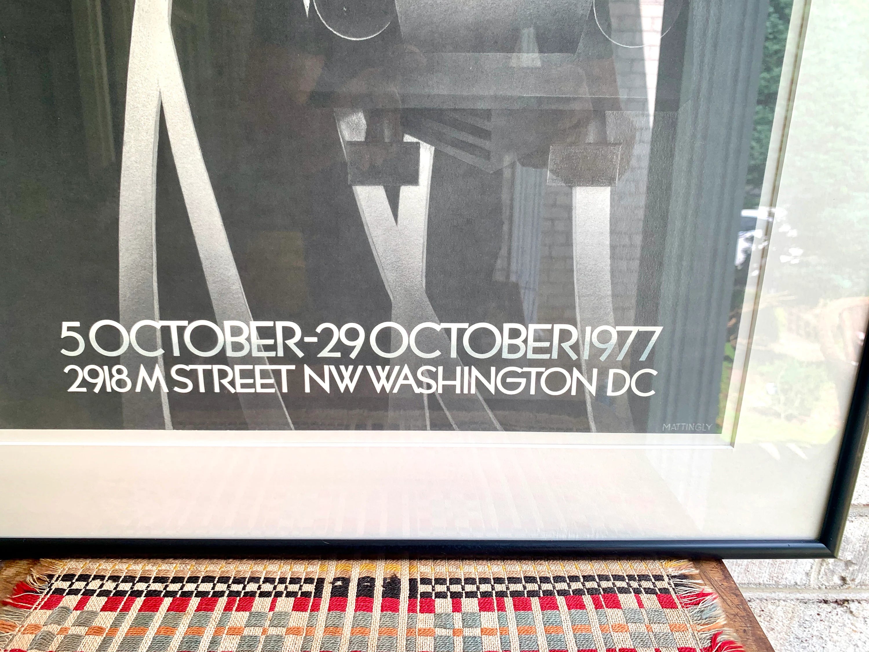 Vtg Framed Inglett Watson Travel Poster Exhibition | Framed and Matted Travel Lithograph | Mattingly Lithograph | Train Art