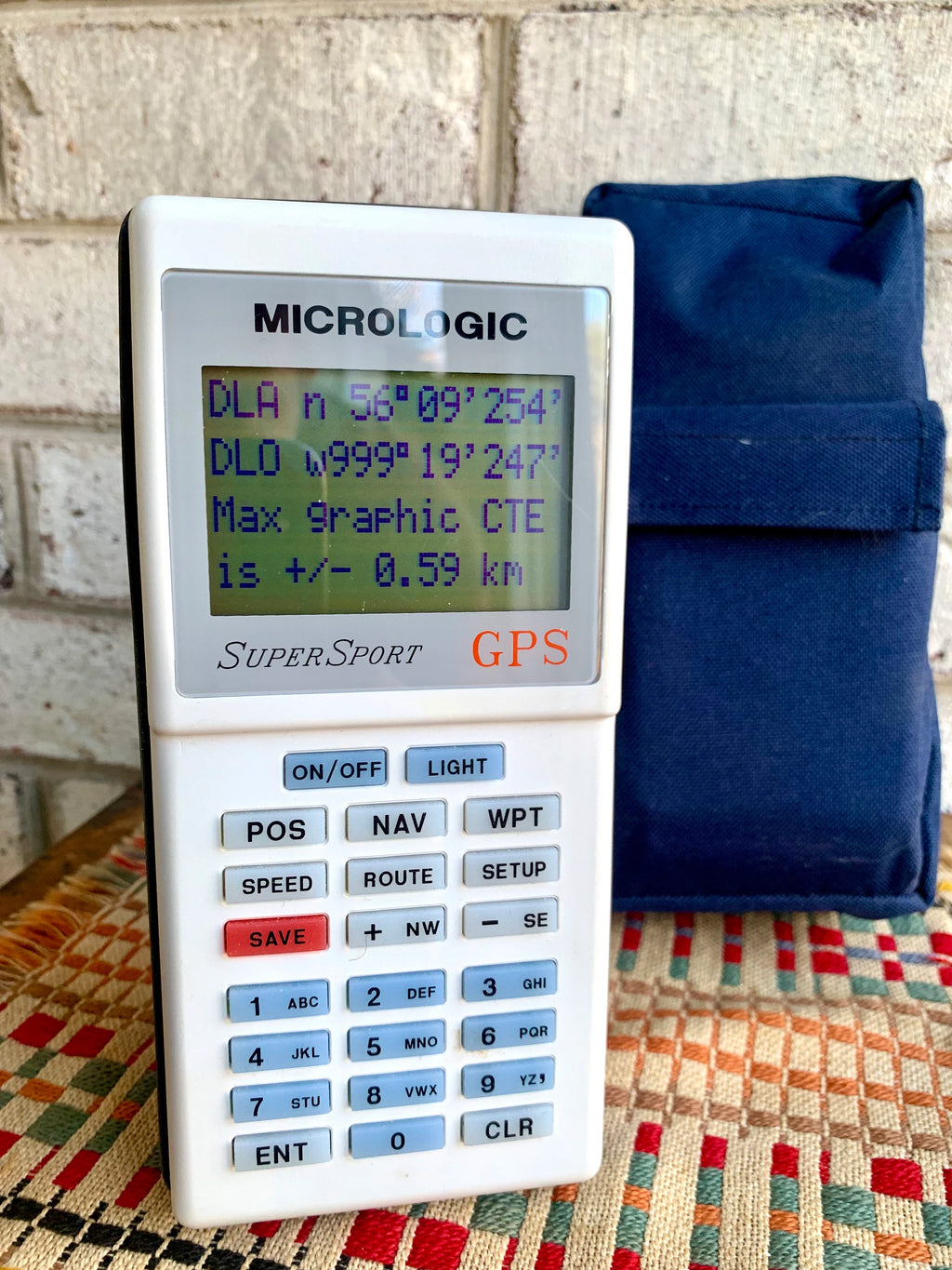 Vtg Micrologic Supersport GPS | Loran GPS | Vtg GPS with Extra Battery Case and Travel Case