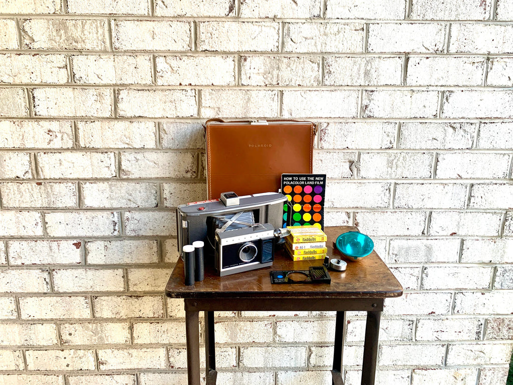 Polaroid Automatic Land Camera Model J66 | Vintage Polaroid Camera Complete Kit With Case | 60s Polaroid Camera | Retro Camera