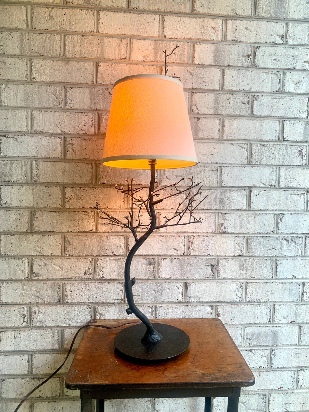 Vtg Palecek Metal Tree Branch Lamp | Palecek Metal Lamp | Rustic Decor Lamp | Cabin Lamp | Country House Decor