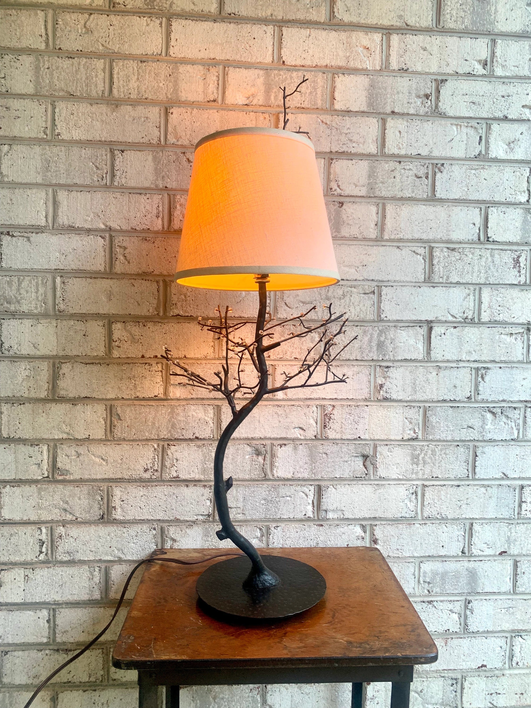 Vtg Palecek Metal Tree Branch Lamp | Palecek Metal Lamp | Rustic Decor Lamp | Cabin Lamp | Country House Decor