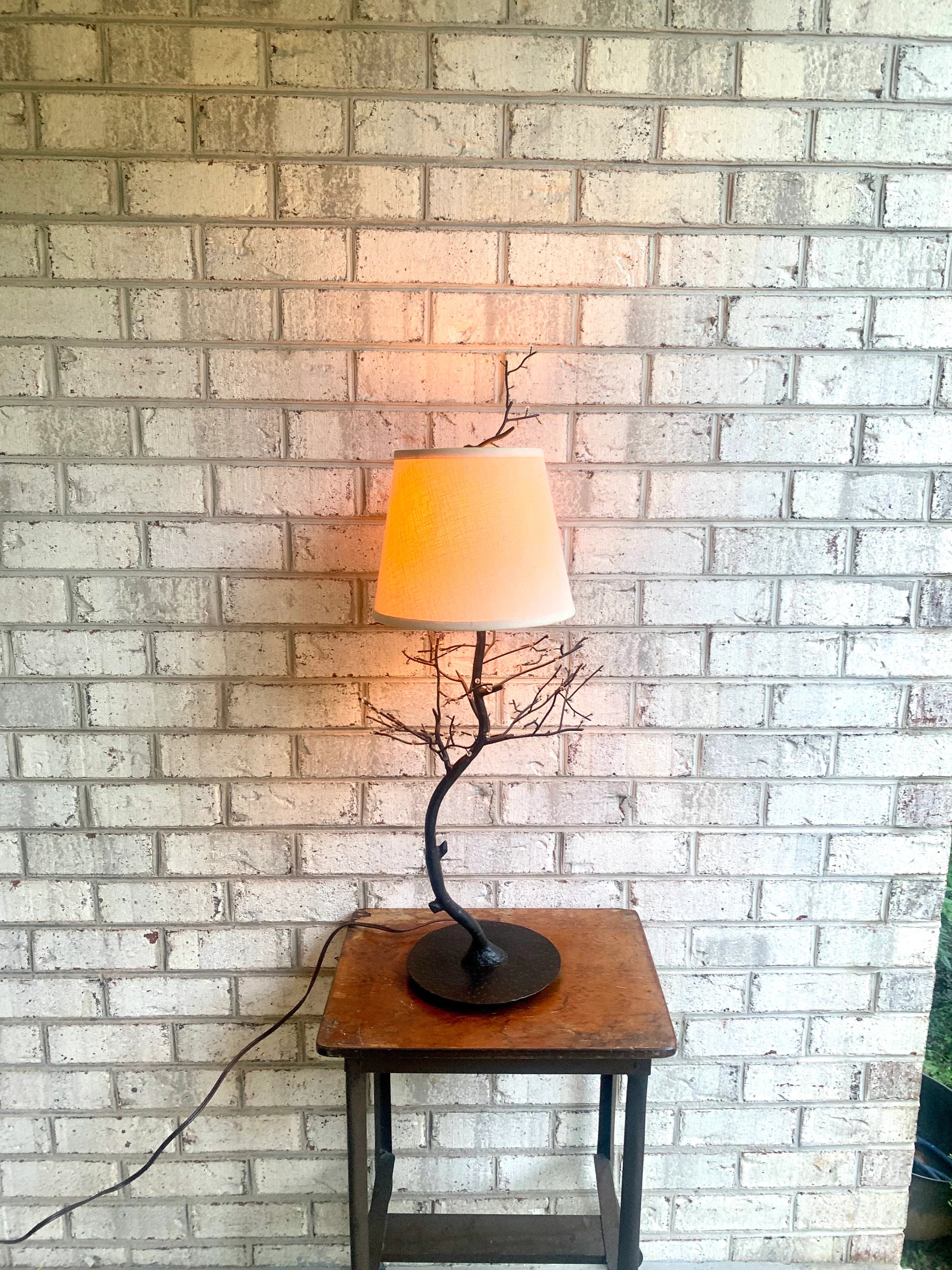 Vtg Palecek Metal Tree Branch Lamp | Palecek Metal Lamp | Rustic Decor Lamp | Cabin Lamp | Country House Decor