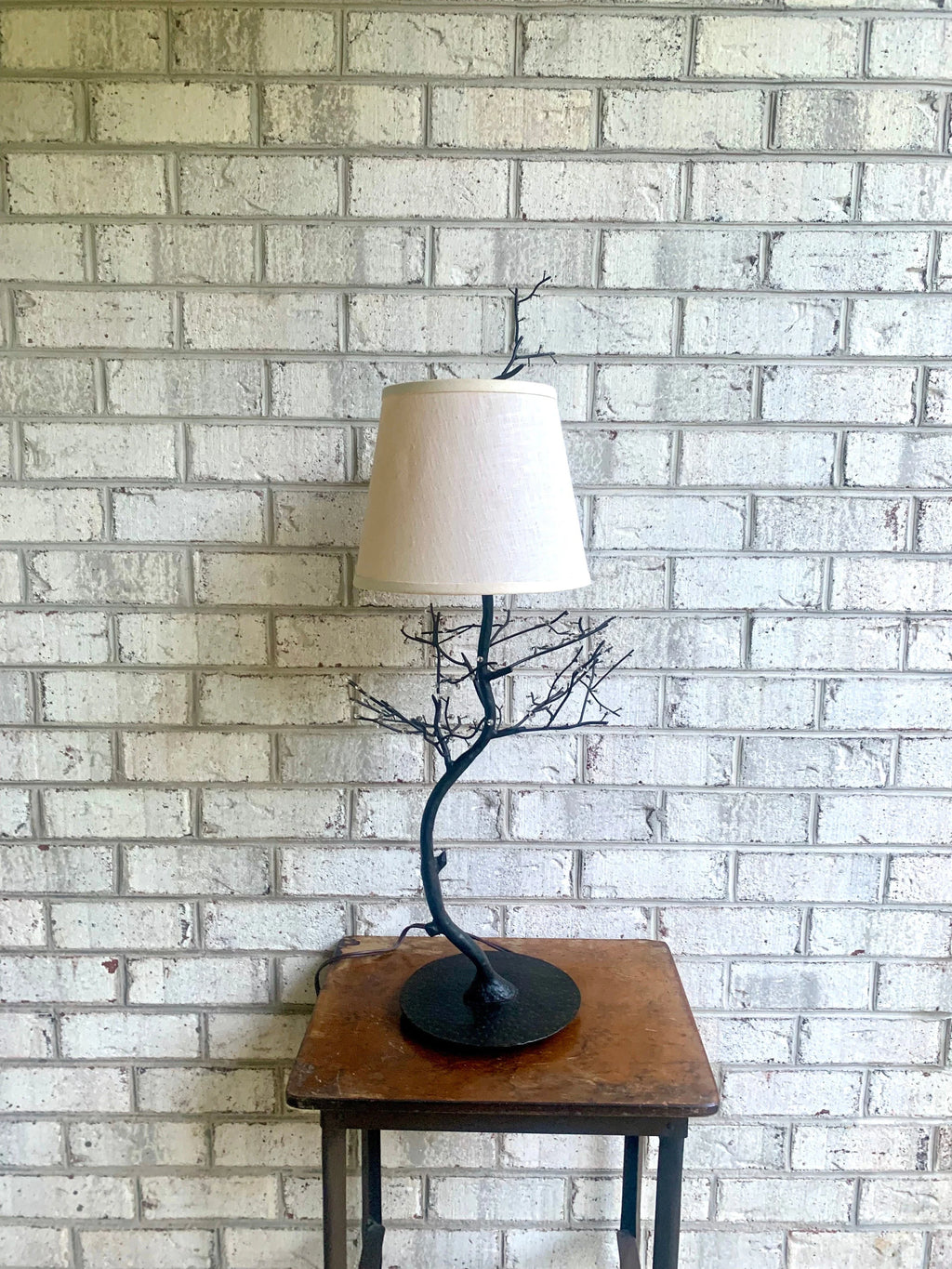 Vtg Palecek Metal Tree Branch Lamp | Palecek Metal Lamp | Rustic Decor Lamp | Cabin Lamp | Country House Decor