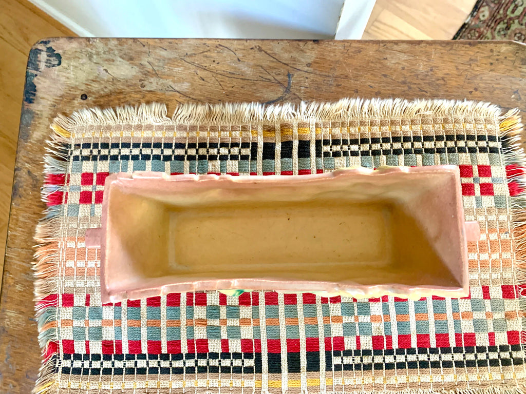 Vtg Roseville Pottery Planter | Roseville Window Planter | Window Box Shaped Roseville Planter | Roseville 387-8" Planter