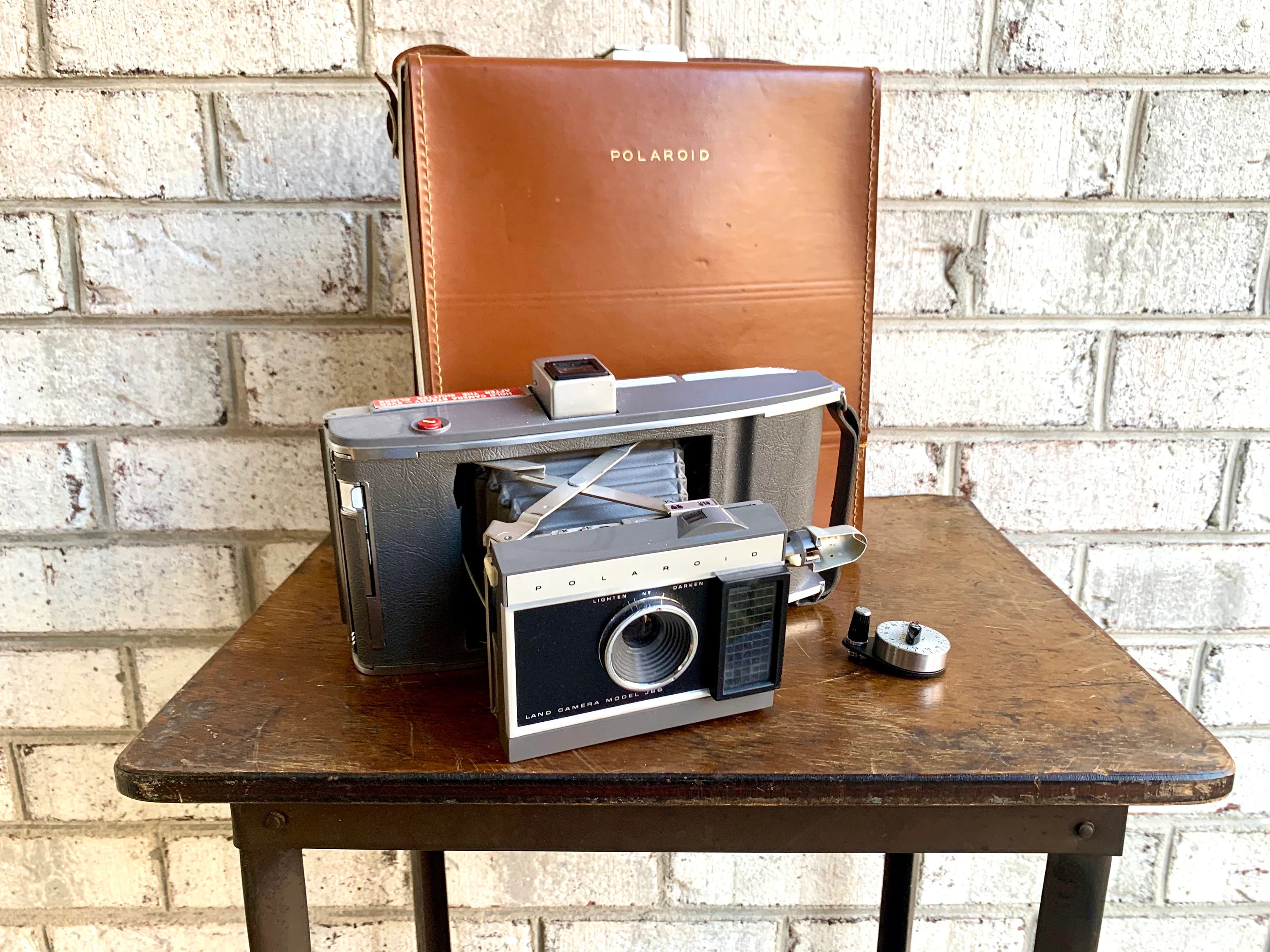Polaroid Automatic Land Camera Model J66 | Vintage Polaroid Camera Complete Kit With Case | 60s Polaroid Camera | Retro Camera