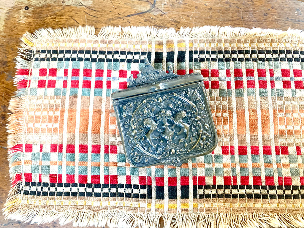 Antique Ottoman Empire Palaska | Silver/Brass Ammunition Box | Turkish Ornate Bullet Cartridge | Ornate Silver Shot Container
