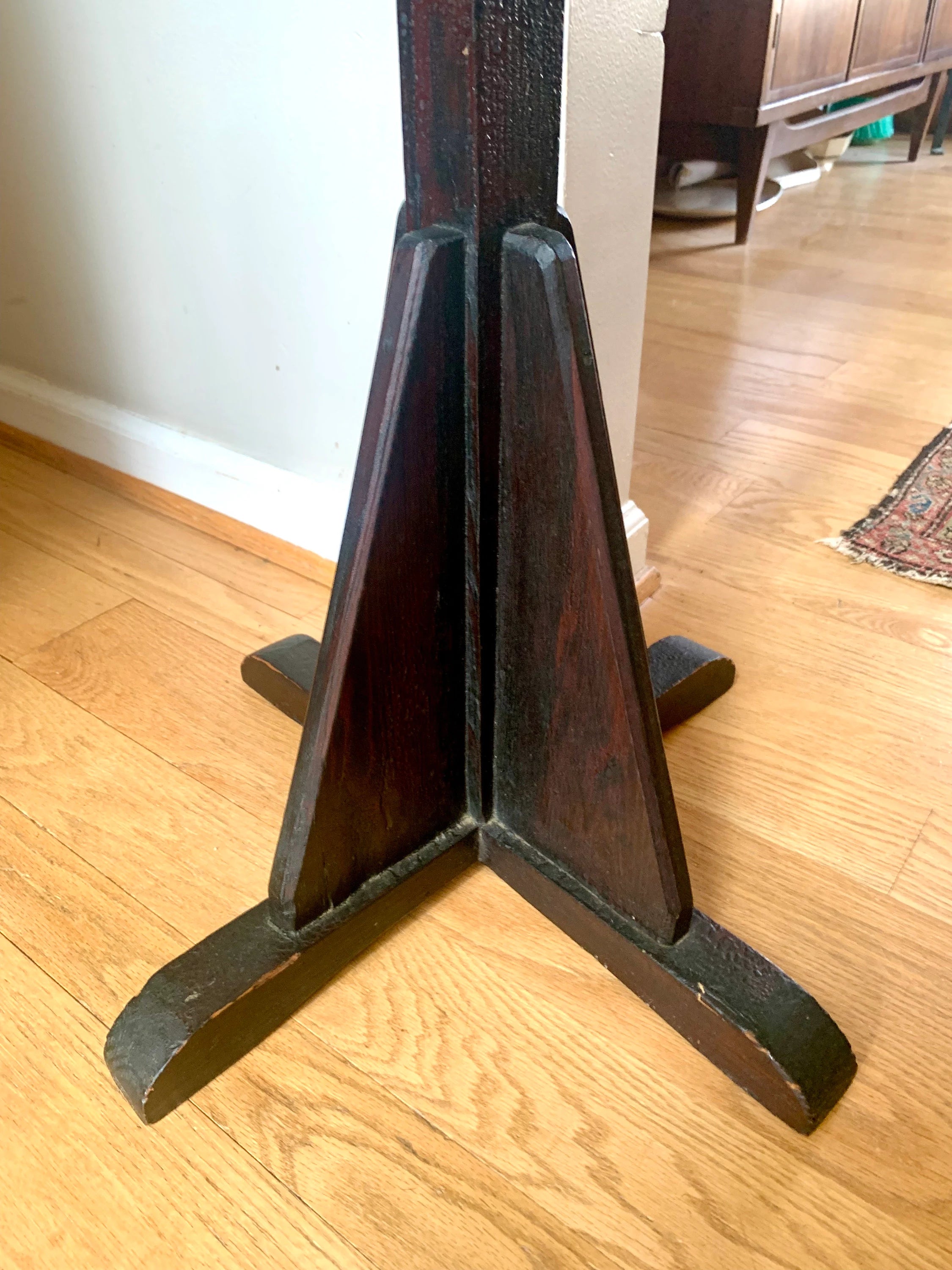 Vtg Wood Coat Rack | Wooden Coat Stand | Arts and Craft Style Hall Tree | Mission Style Coat Hanger | Wooden Hat Rack | Antique Hall Tree