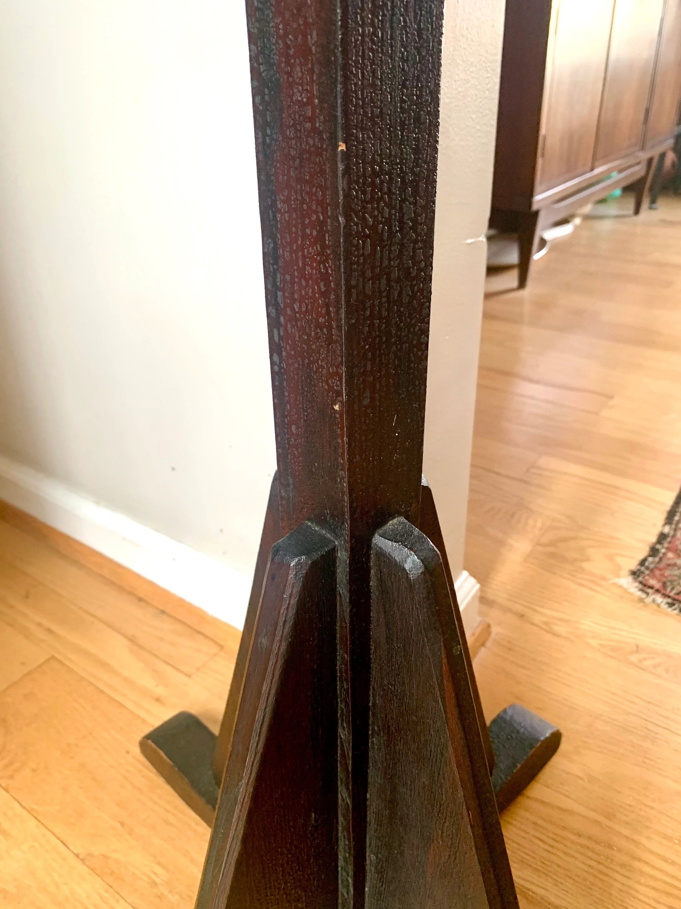Vtg Wood Coat Rack | Wooden Coat Stand | Arts and Craft Style Hall Tree | Mission Style Coat Hanger | Wooden Hat Rack | Antique Hall Tree
