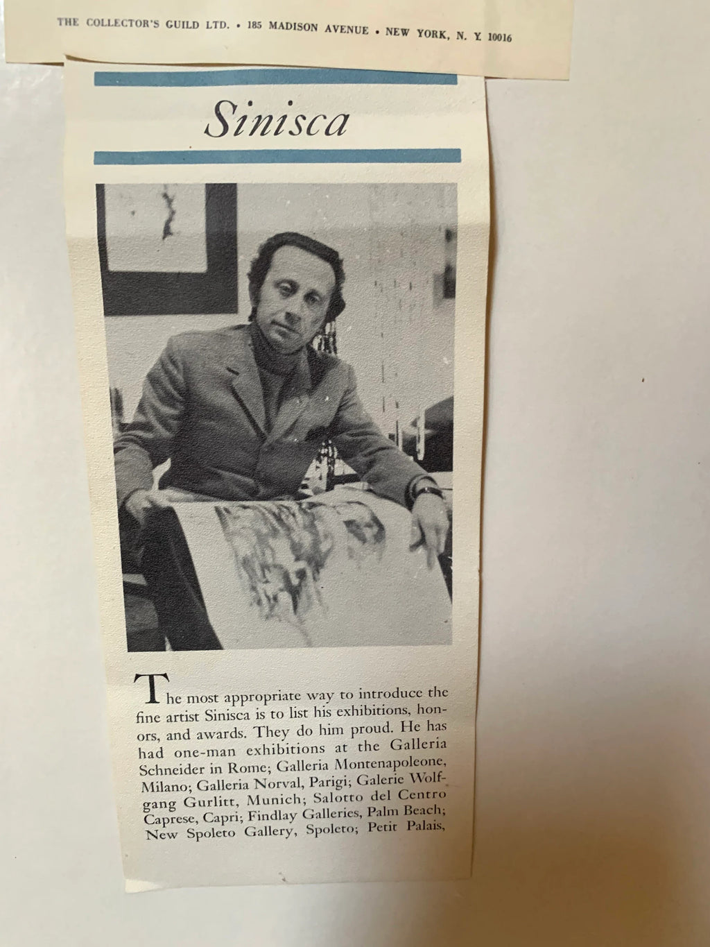 Vintage Mario Sinisca Limited Lithograph | Sinisca Signed Art | Framed Authenticated Sinisca Lithograph | MCM Art | Italian Art