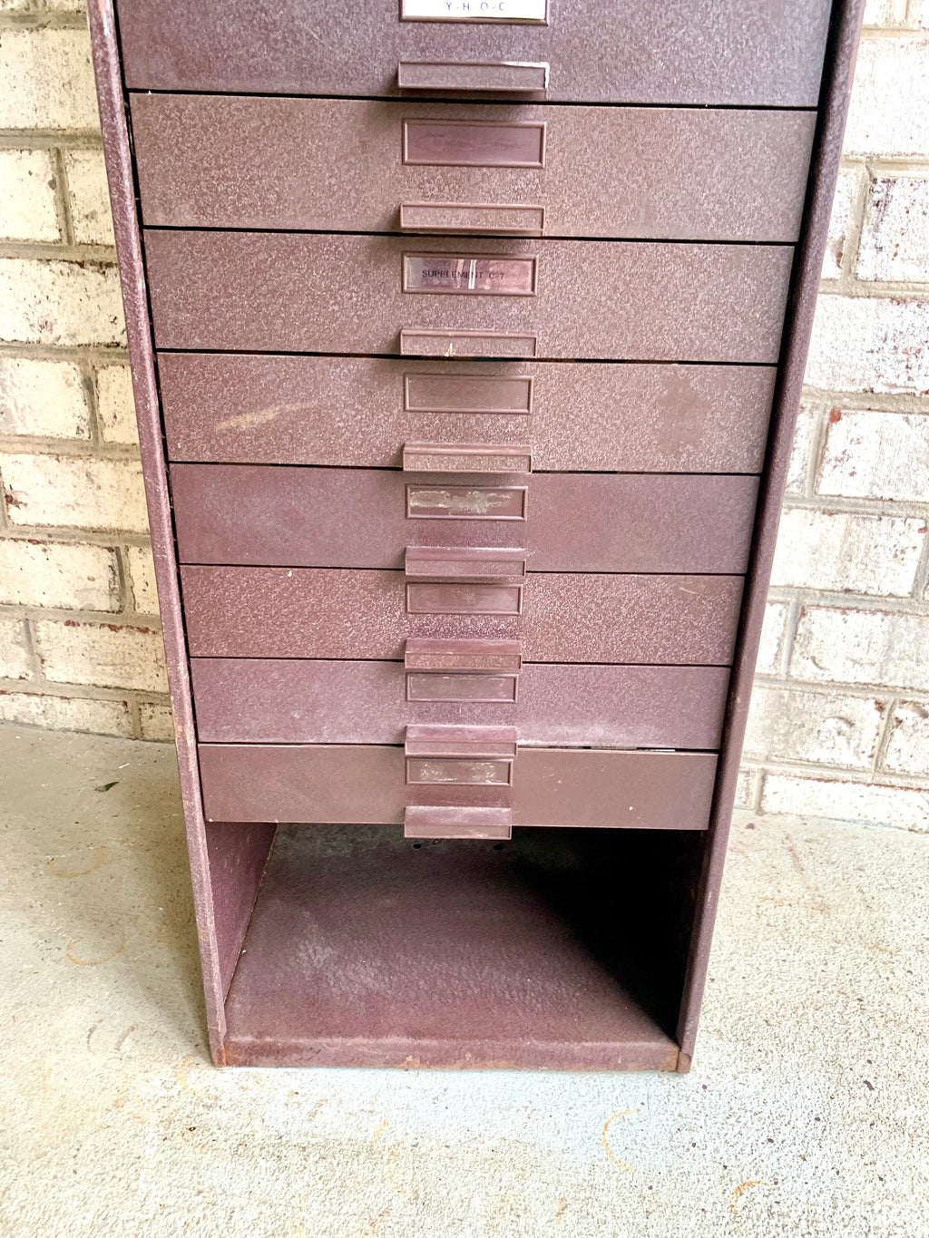 Germanow & Simon Watch Crystal Cabinet | Vintage Metal Watch Crystal Cabinet | Watch Crystal Cabinet | Multi-drawer Cabinet