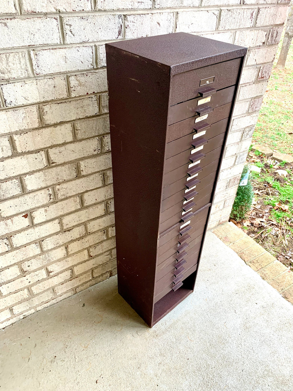 Germanow & Simon Watch Crystal Cabinet | Vintage Metal Watch Crystal Cabinet | Watch Crystal Cabinet | Multi-drawer Cabinet