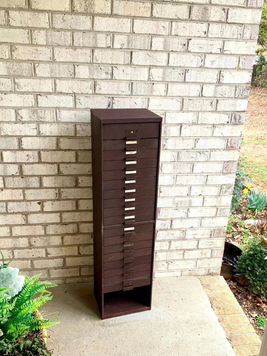 Germanow & Simon Watch Crystal Cabinet | Vintage Metal Watch Crystal Cabinet | Watch Crystal Cabinet | Multi-drawer Cabinet