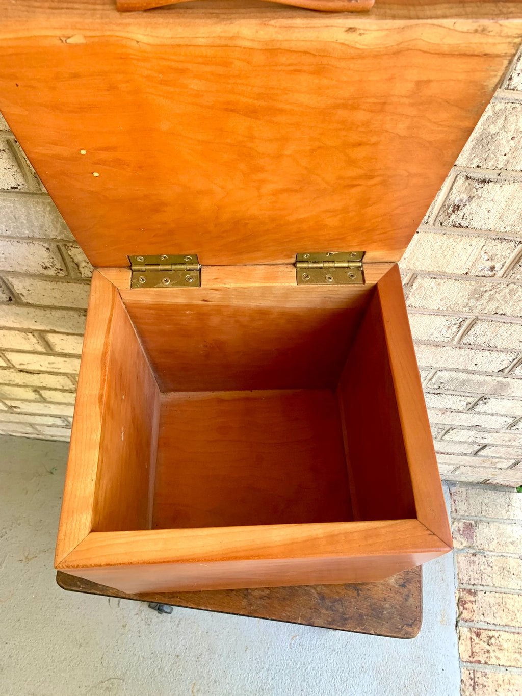 Vintage Wood Storage Box | Distressed Wood Stash Box | Flip Top Wooden Box | Wood Bird Box | Handmade Wood Box