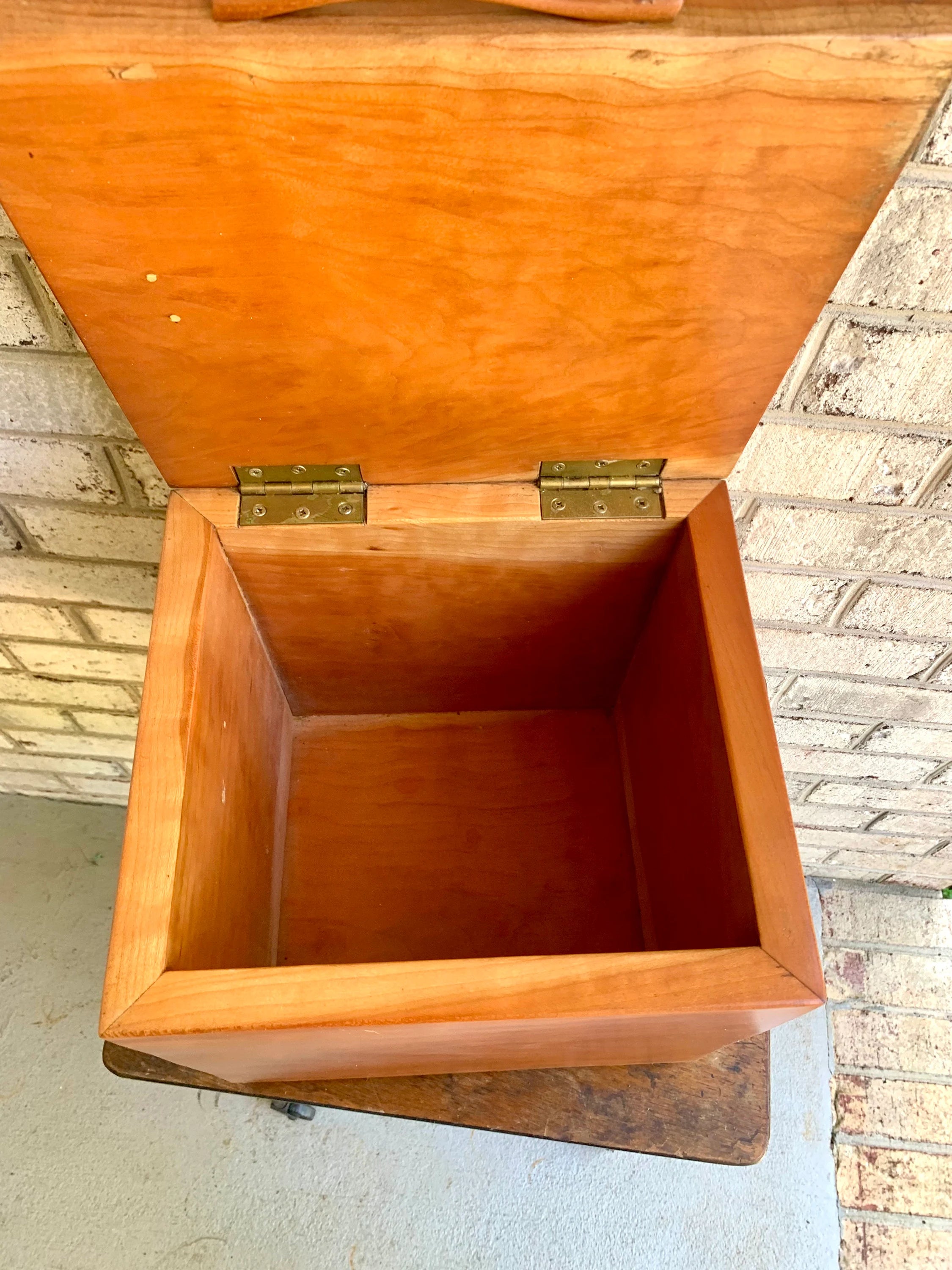Vintage Wood Storage Box | Distressed Wood Stash Box | Flip Top Wooden Box | Wood Bird Box | Handmade Wood Box