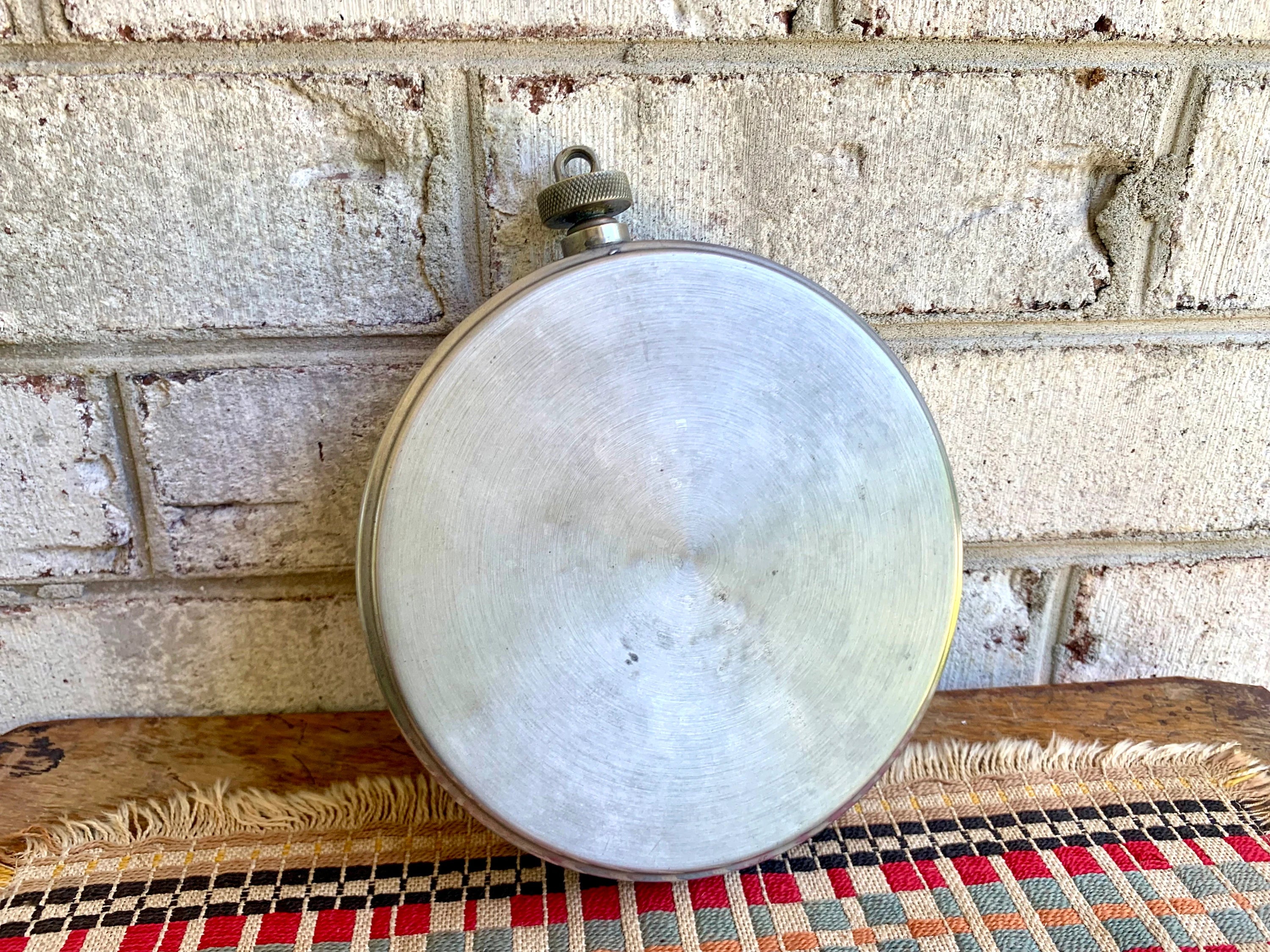 Vintage Marvel Hot Bottle | Round Marvel Self Heating Hot Bottle | Hot Water Bottle | Aluminum Round Hot Bottle | Hot Water Flask