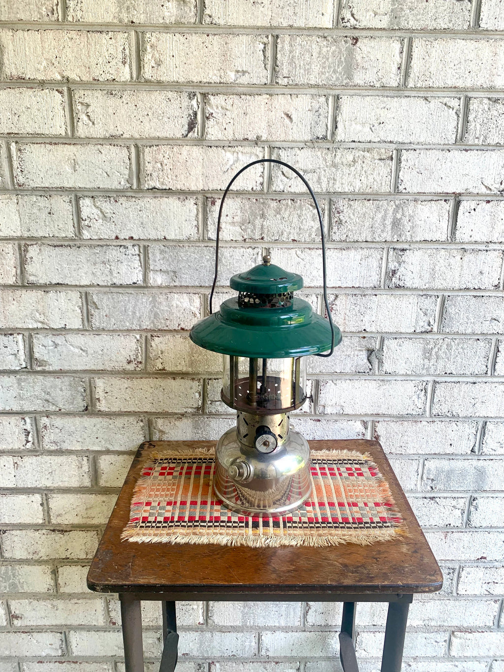 Vintage Coleman Model 228 Lantern| Coleman Nickel Plated Big Hat Lantern| Model 228B Coleman Lantern| Coleman Pressure Lantern | Duel Mantel