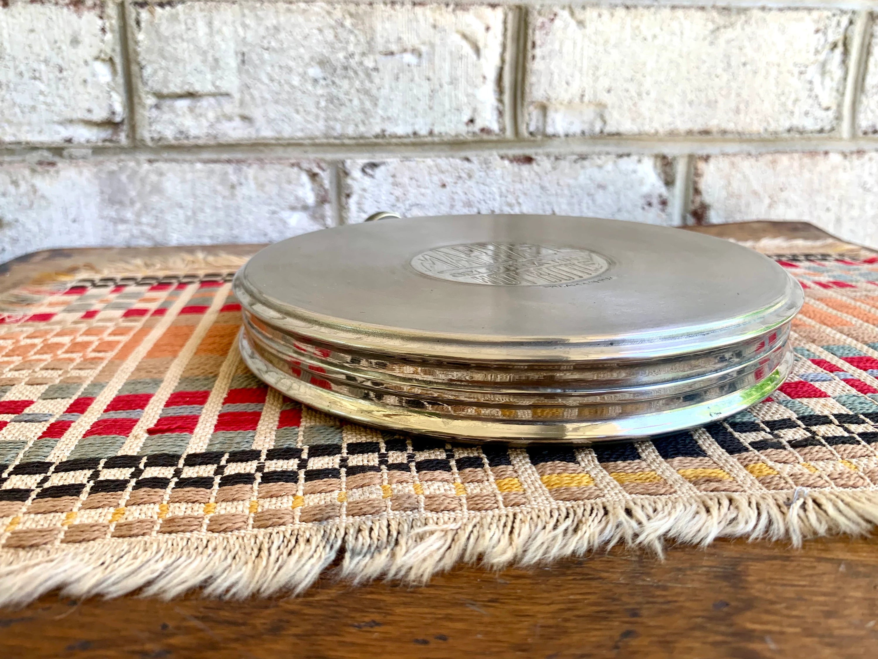 Vintage Marvel Hot Bottle | Round Marvel Self Heating Hot Bottle | Hot Water Bottle | Aluminum Round Hot Bottle | Hot Water Flask