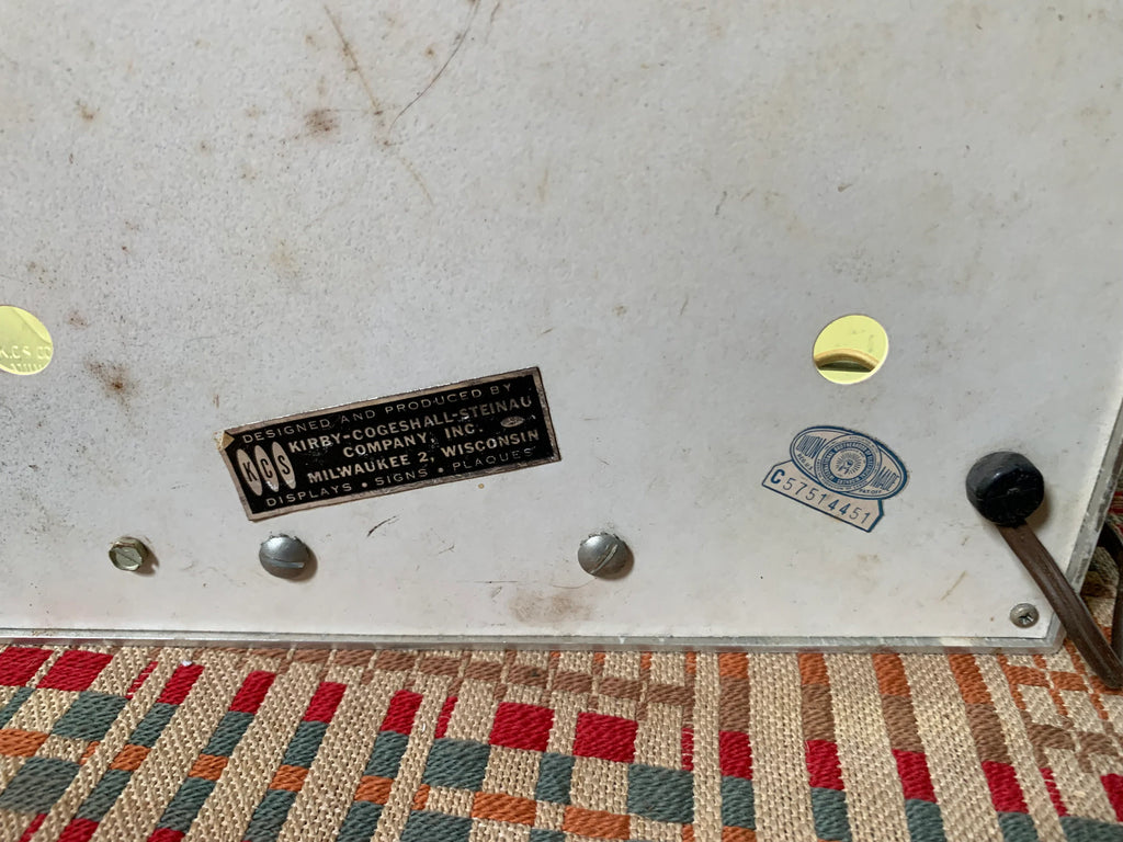 Vintage Red Cap Ale Light | Red Cap Ale Advertisement Light | KCS Red Cap Beer Light | Kirby Cogeshall Steinau Co. Beer Light | Red Cap Ale