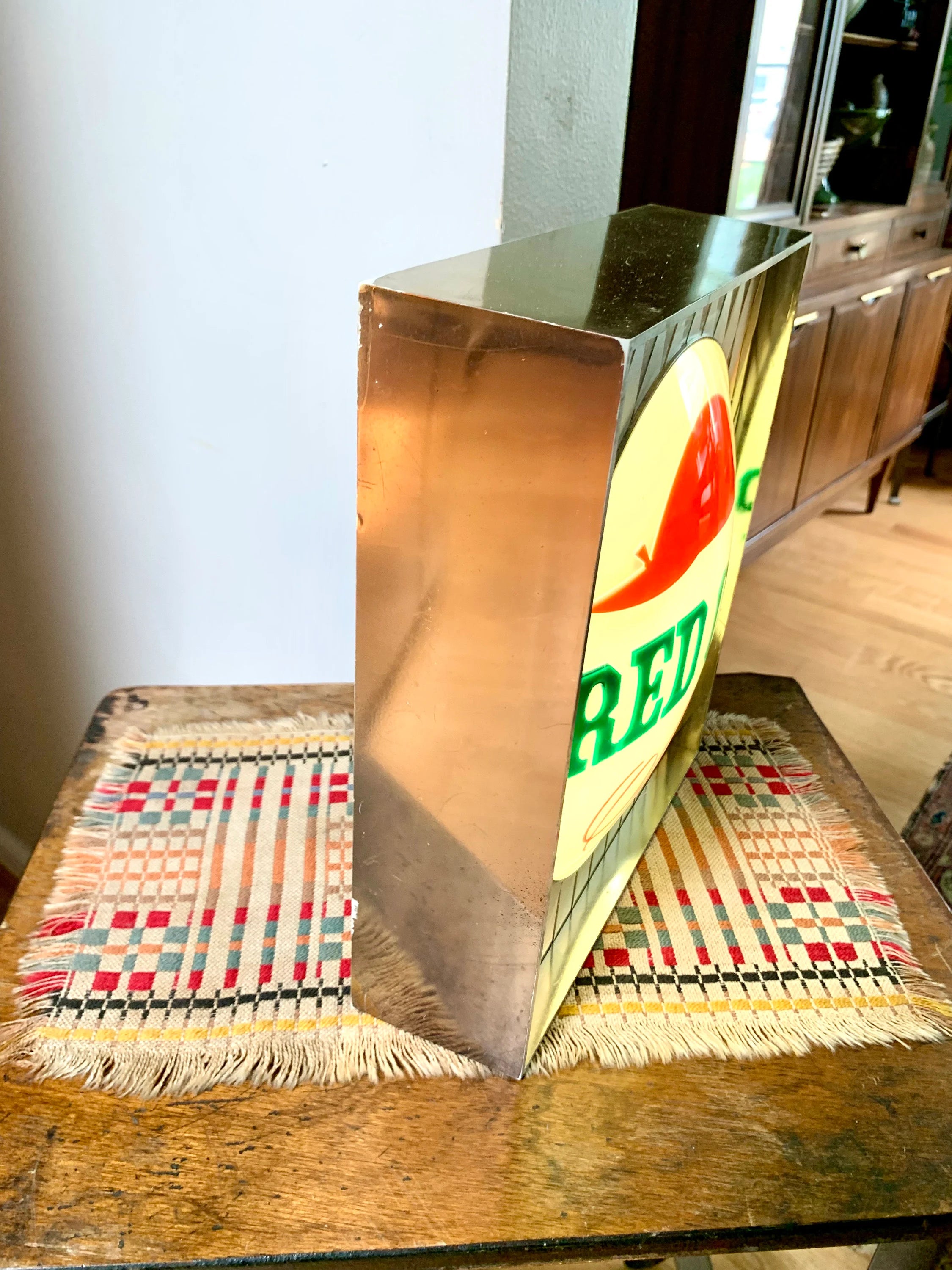 Vintage Red Cap Ale Light | Red Cap Ale Advertisement Light | KCS Red Cap Beer Light | Kirby Cogeshall Steinau Co. Beer Light | Red Cap Ale