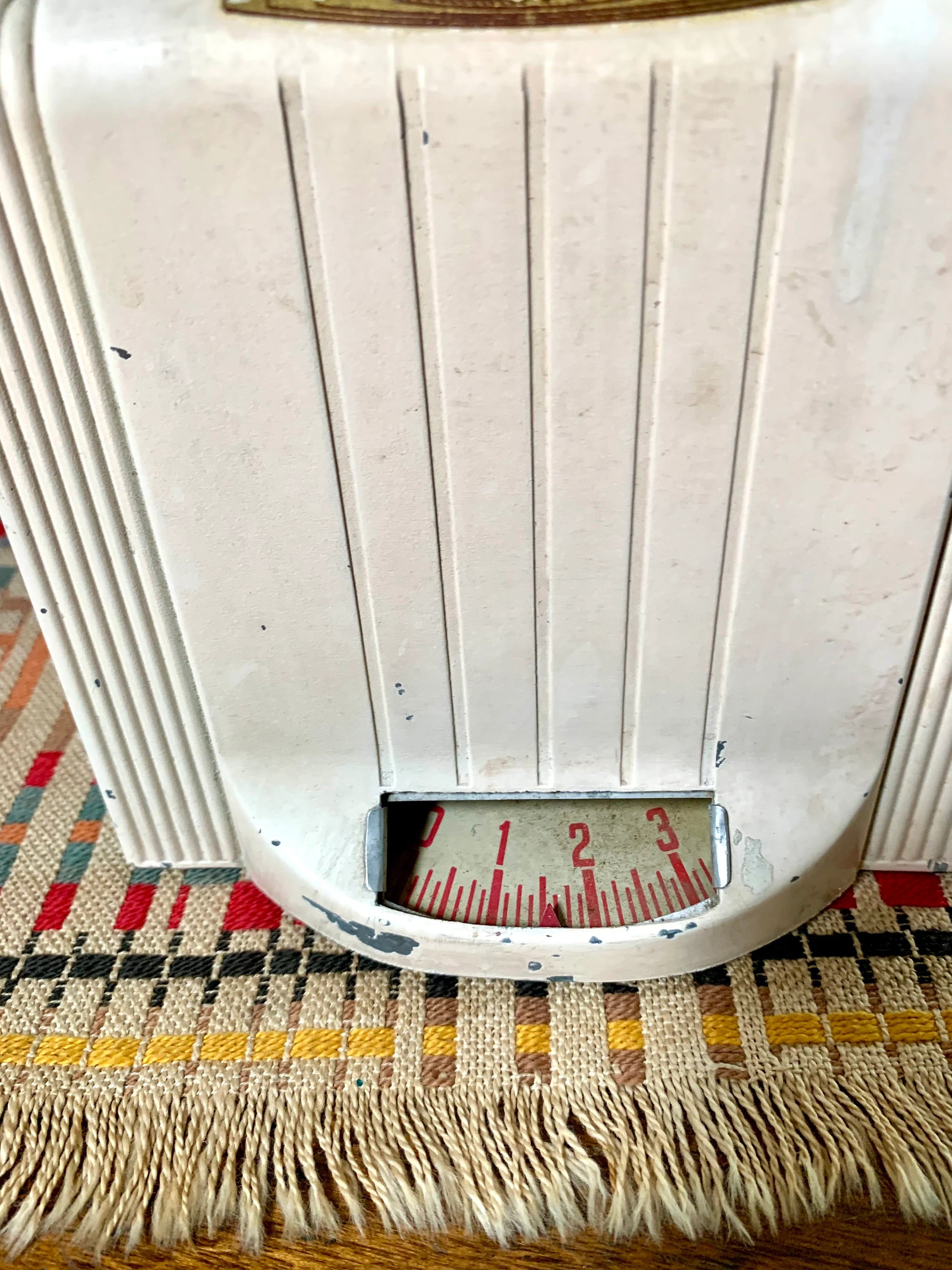 Vintage Universal Kitchen Scale | Art Deco Kitchen Scale | Rustic White Landers, Frary & Clark Scale | Distressed Art Deco Kitchen Scale