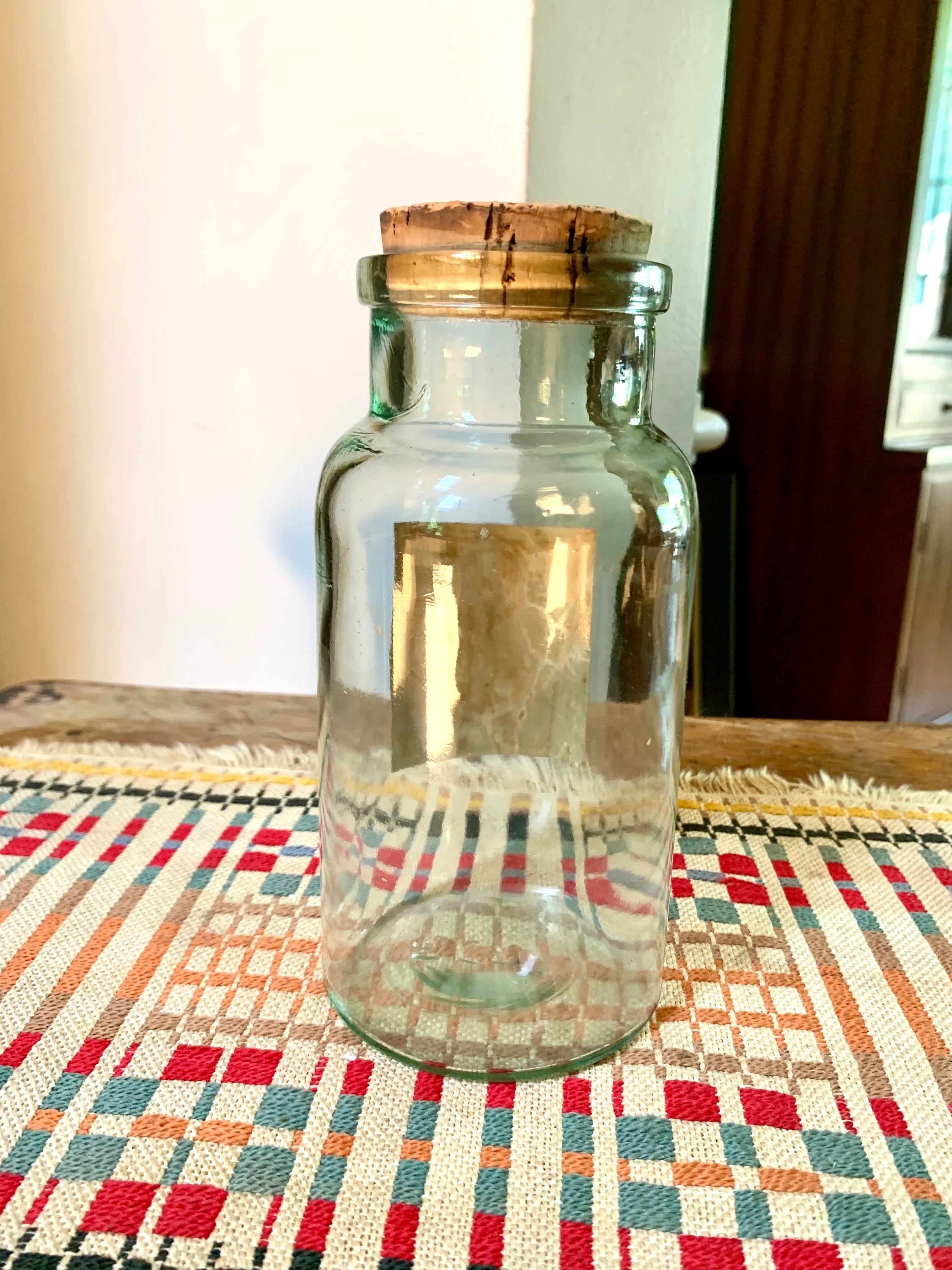 Vintage Baker & Adamson Quality Chemical Bottle | Antique Central Chemical Bottle | Antique Cork Top Sodium Bicarbonate Bottle | Apothecary