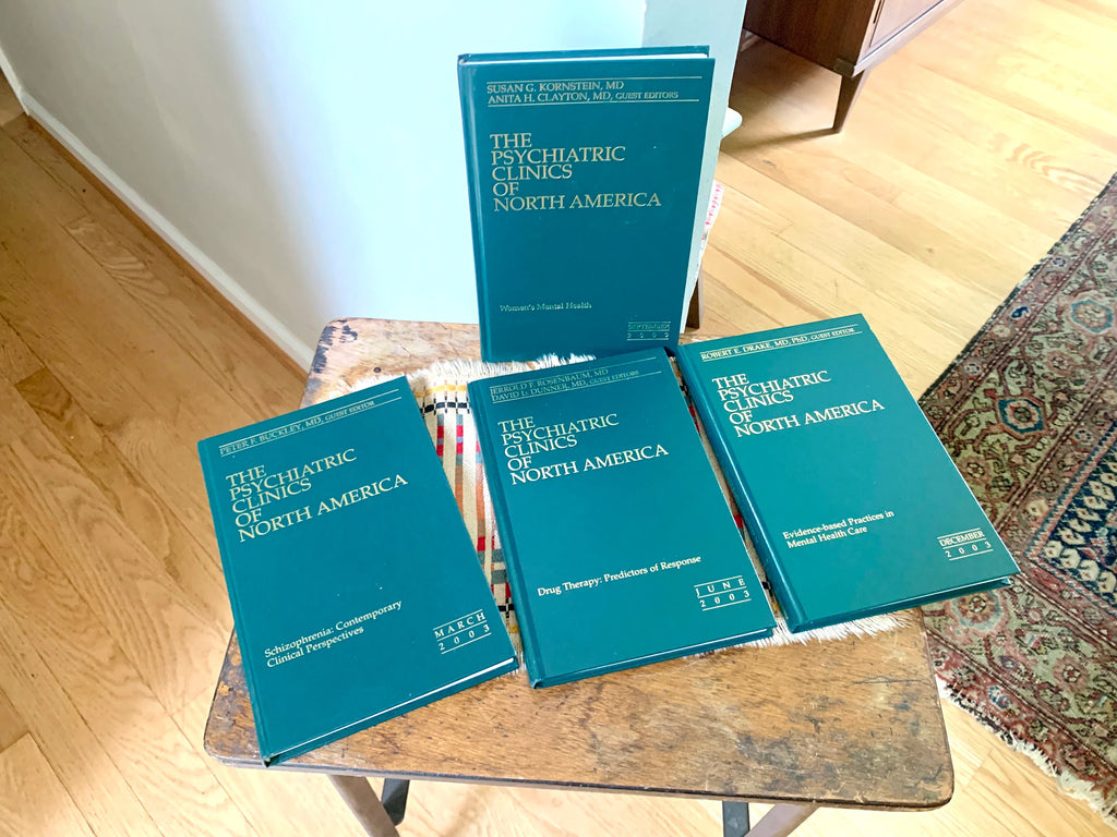 Set of Psychiatric Clinics of North America Books | Elsevier Saunders Psychiatric Books | Psychiatric Educational Books | Medical Books