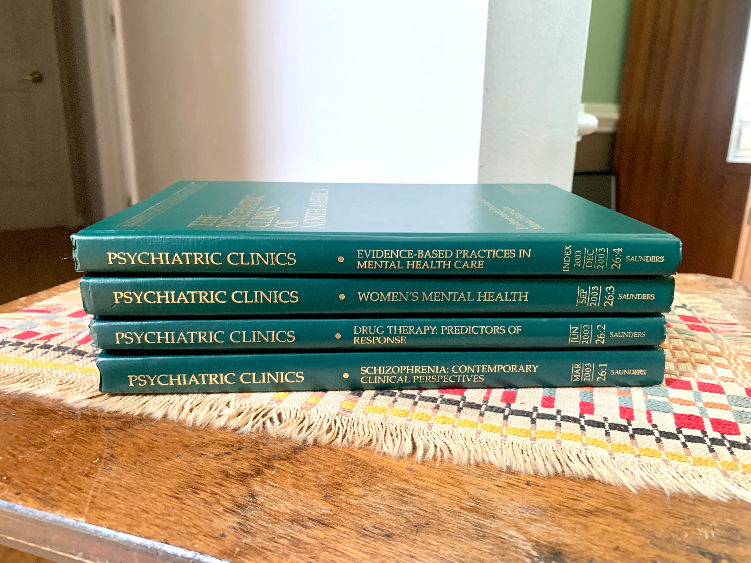 Set of Psychiatric Clinics of North America Books | Elsevier Saunders Psychiatric Books | Psychiatric Educational Books | Medical Books