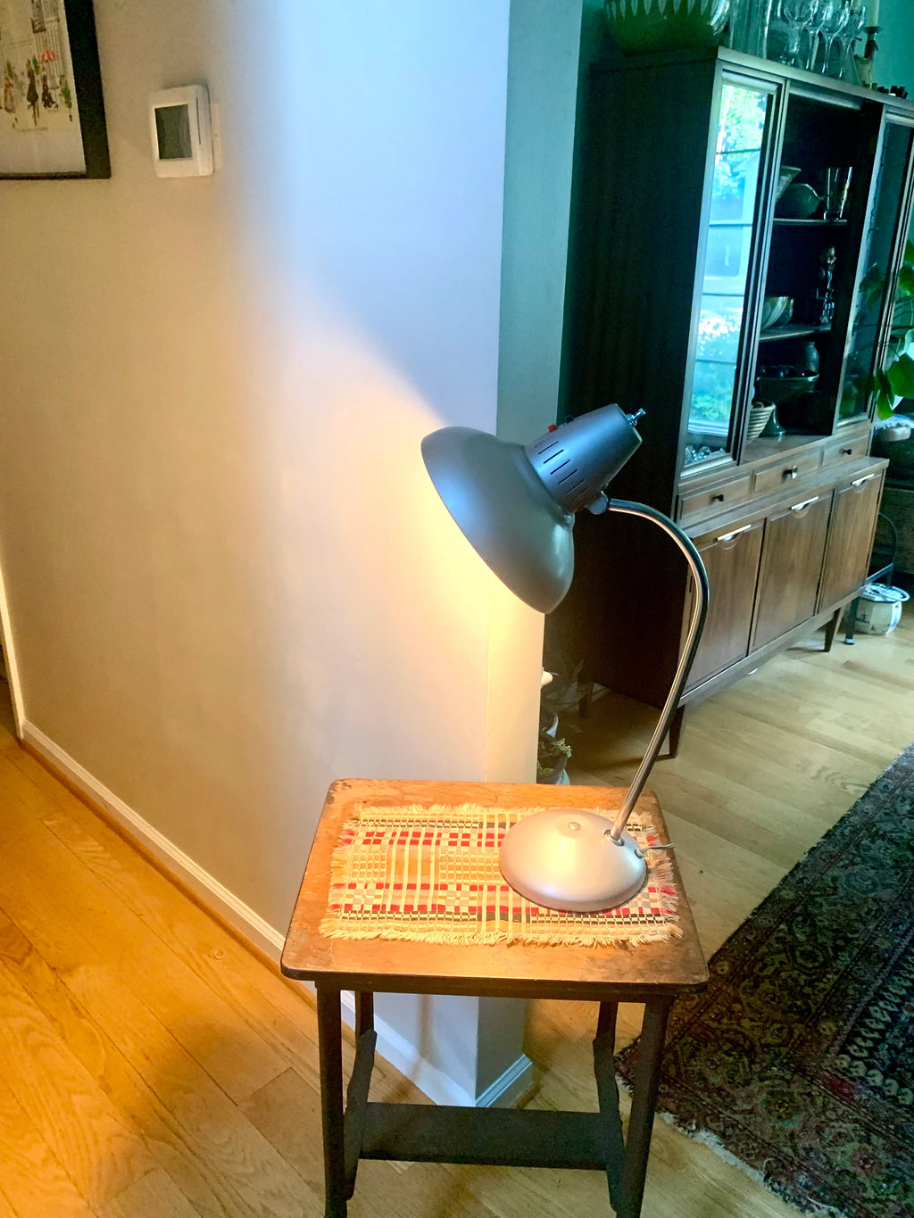Vtg Swing Lamp Company Task Lamp | Dual Bulb Desk Lamp | Adjustable Desk Lamp | Fluorescent Task Lamp | Swing Arm Lamp | Atomic Lamp